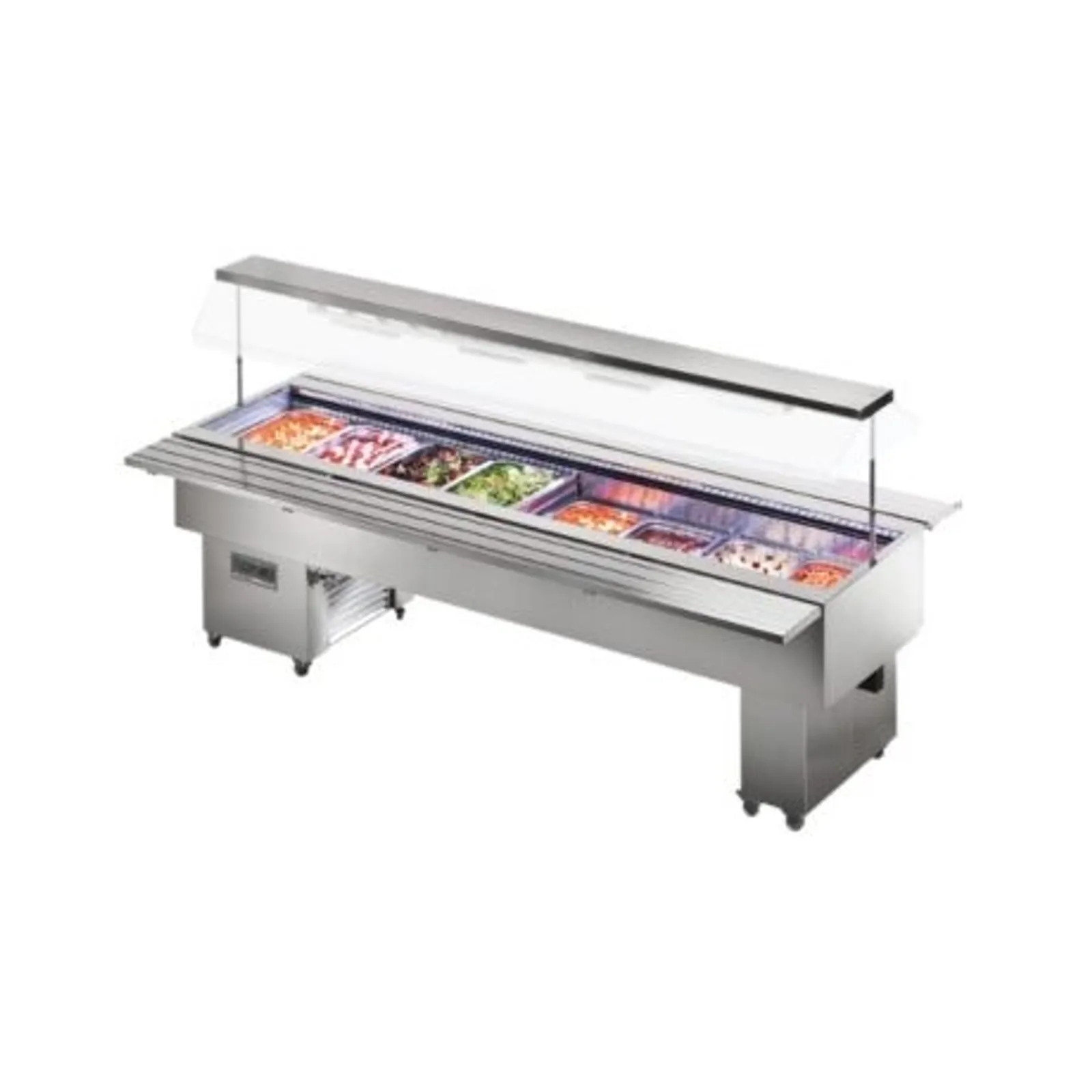Tecfrigo Isola 6 VT Inox - Mobile Salad Bar 2181mm