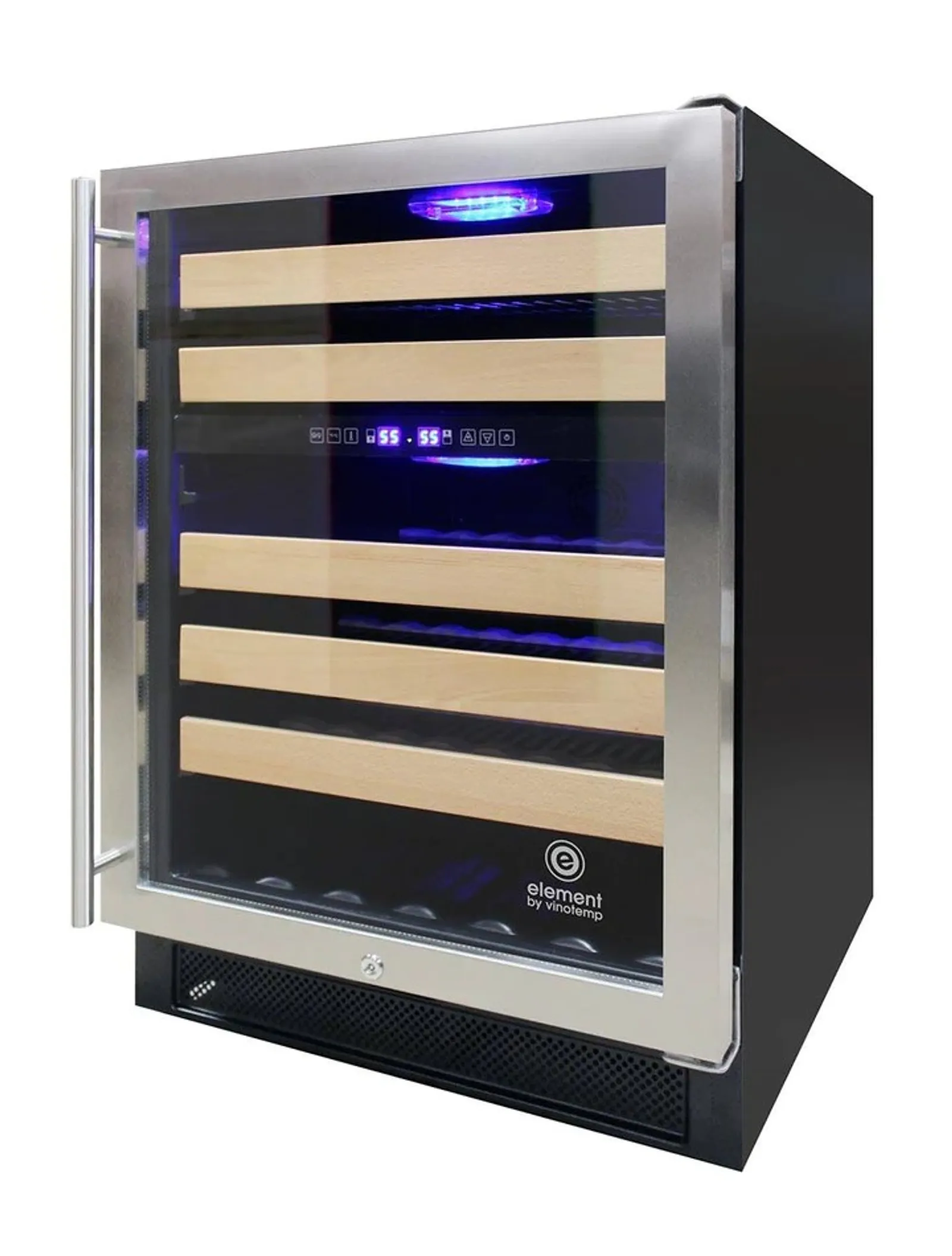 Vinotemp EL-46WCST - Connoisseur Series 46 Dual Zone Wine Cooler