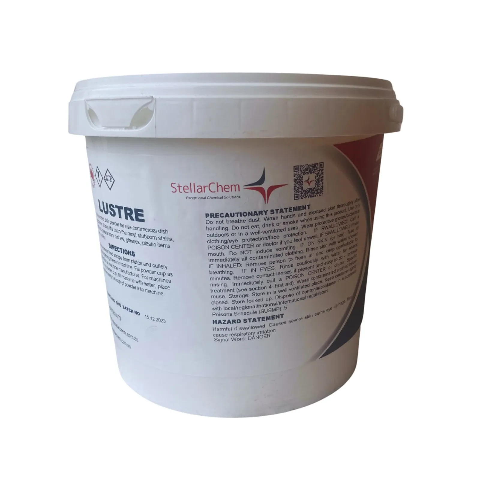 StellarChem WCILDP5 - Lustre Dish Powder 5Kg Dishwasher Detergent Powder