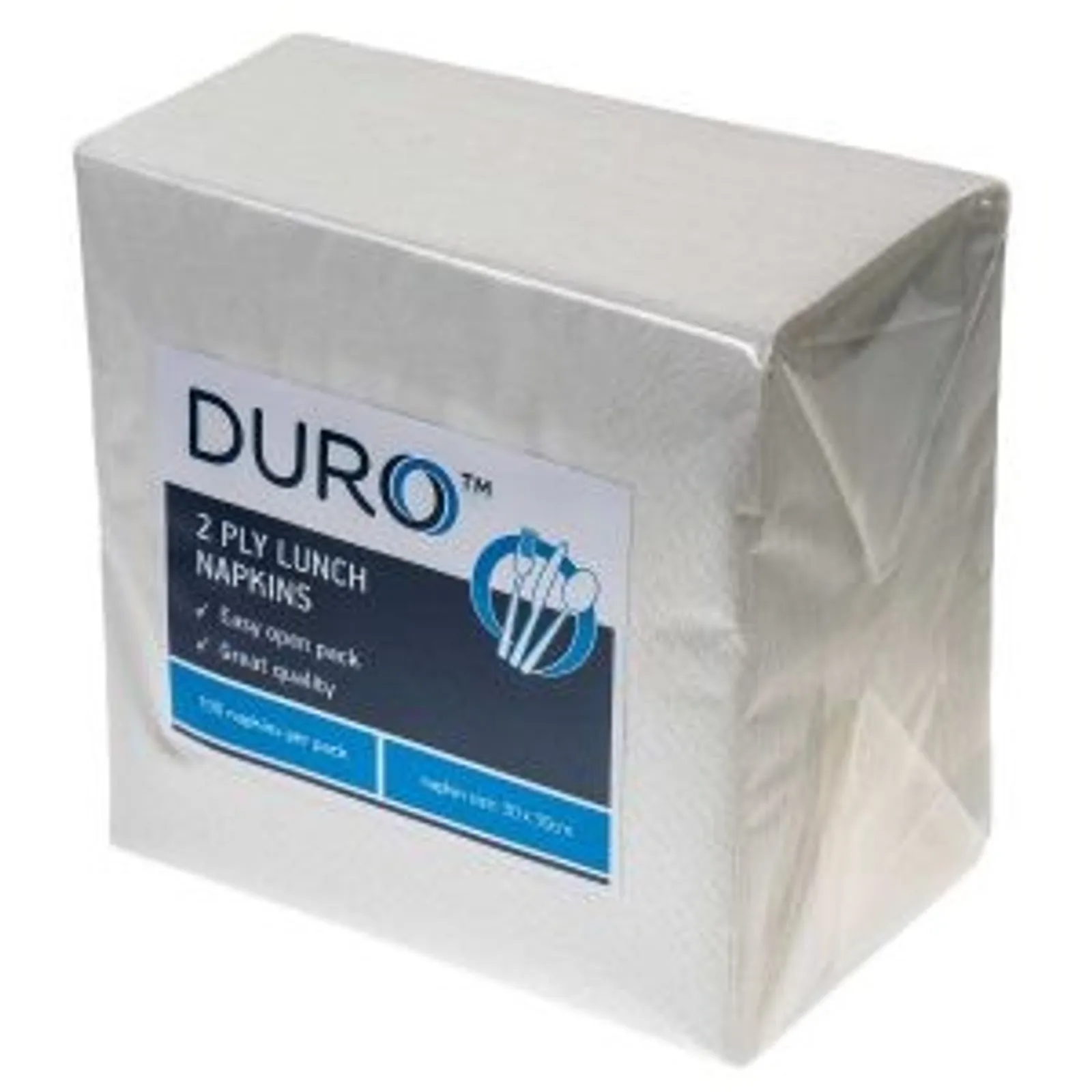 Duro 2LWE - Lunch Napkin 2 ply 300mmx300mm, 2000pcs/carton