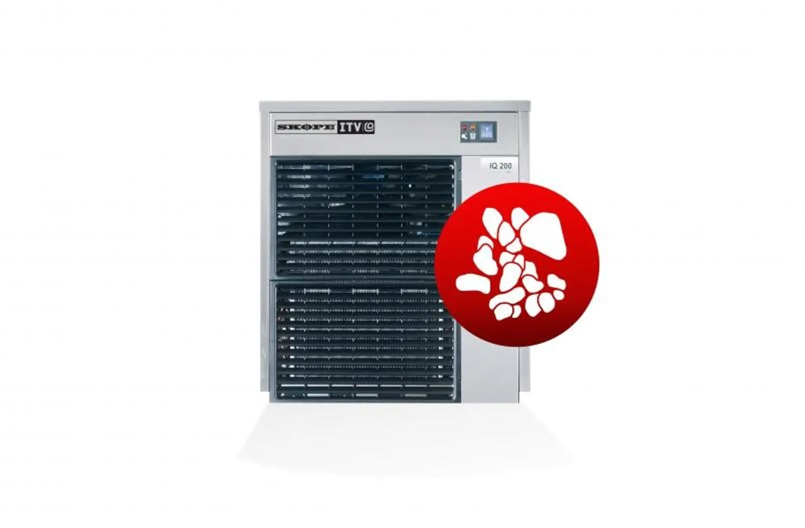 ICE QUEEN IQ200 A R290 - Modular Granular Ice Maker 211kg with Storage Bin