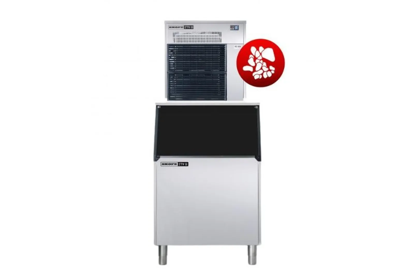 ICE QUEEN IQ600 A R290 - Modular Granular Ice Maker 655kg with Storage Bin