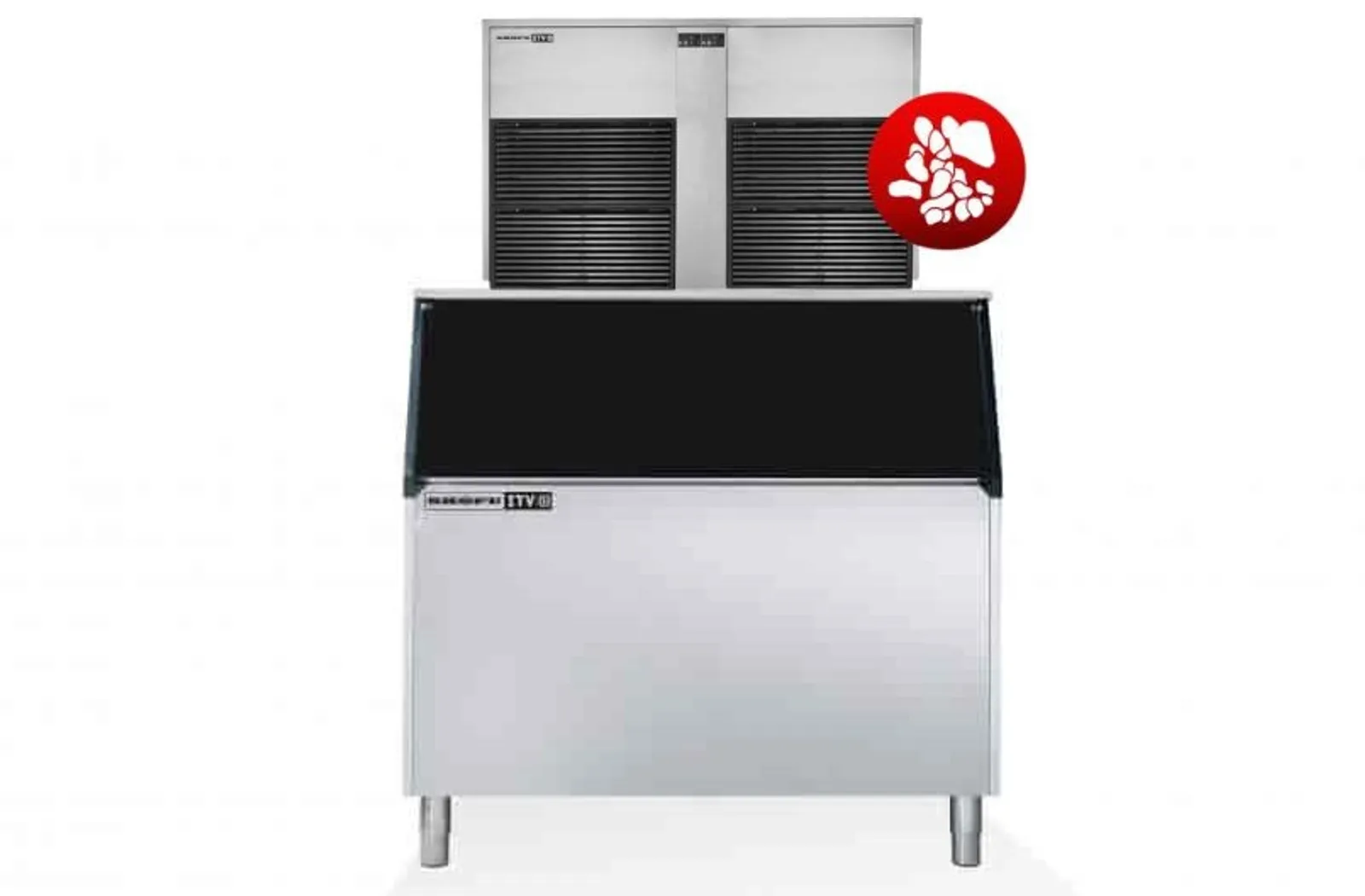 ICE QUEEN IQ1100 A - Modular Granular Ice Maker 1160kg with Storage Bin