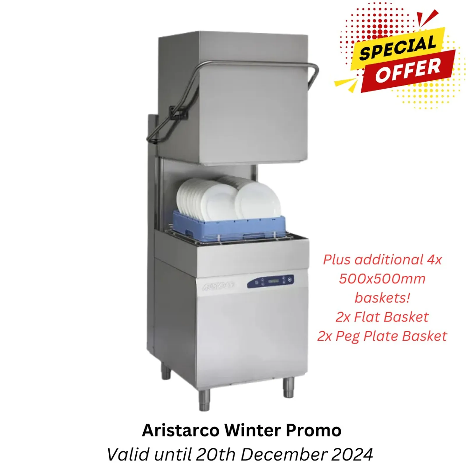 Aristarco AH800EPRS - Hood-Type Dishwasher