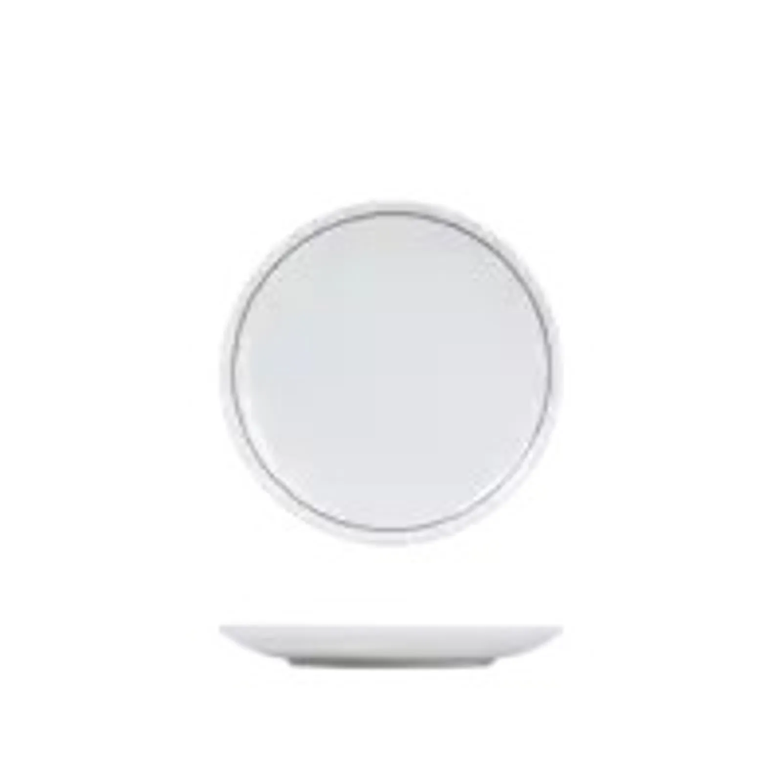 Rak Porcelain RPPR21-BK - Princeton Black Round Coupe Plate 210mm