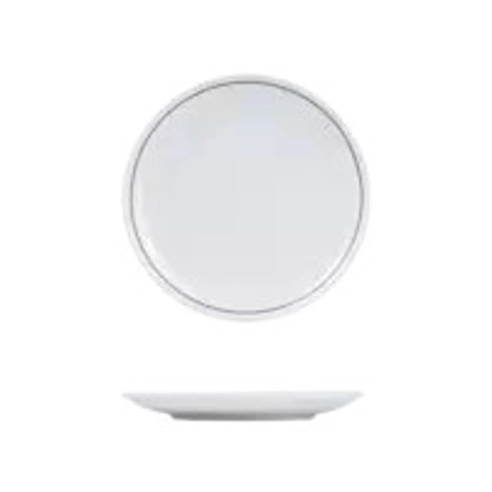 Rak Porcelain RPPR24-BK - Princeton Black Round Coupe Plate 240mm