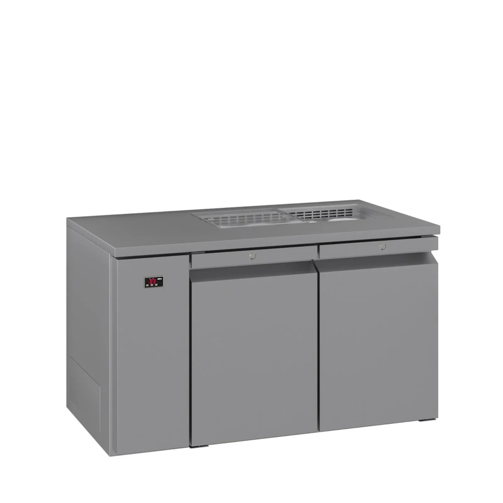 Williams HO2RSSBA - 2 Door Gastronorm Counter Fridge 4x1/3 GN Pans