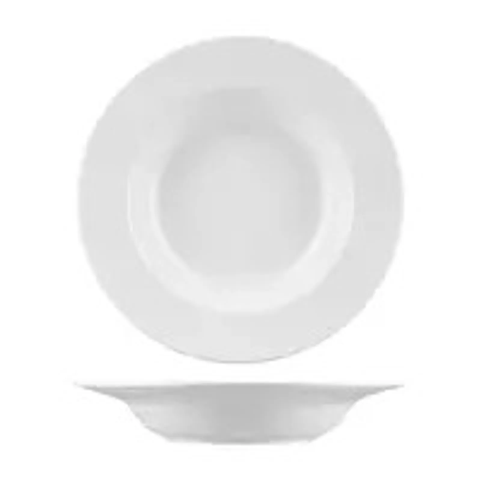 Rak Porcelain BDP30 - Banquet Round Deep Plate - Wide Rim 300mm