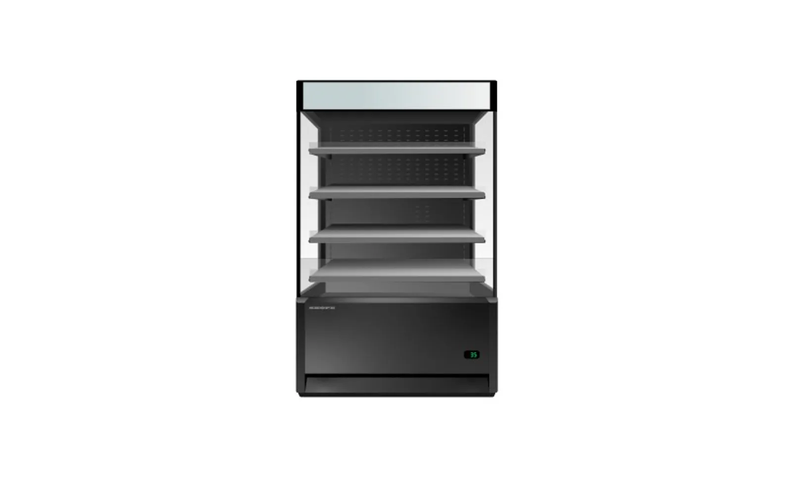 SKOPE OD1100N.LS - Open Deck Fridge with Low Sign - Black
