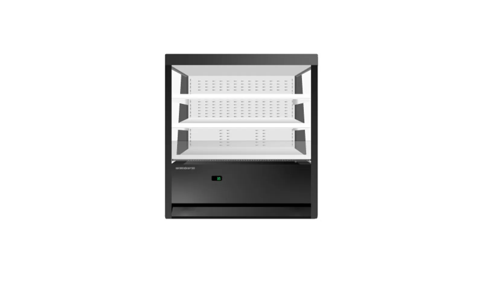 SKOPE OD460N - Open Deck Fridge - Black/White