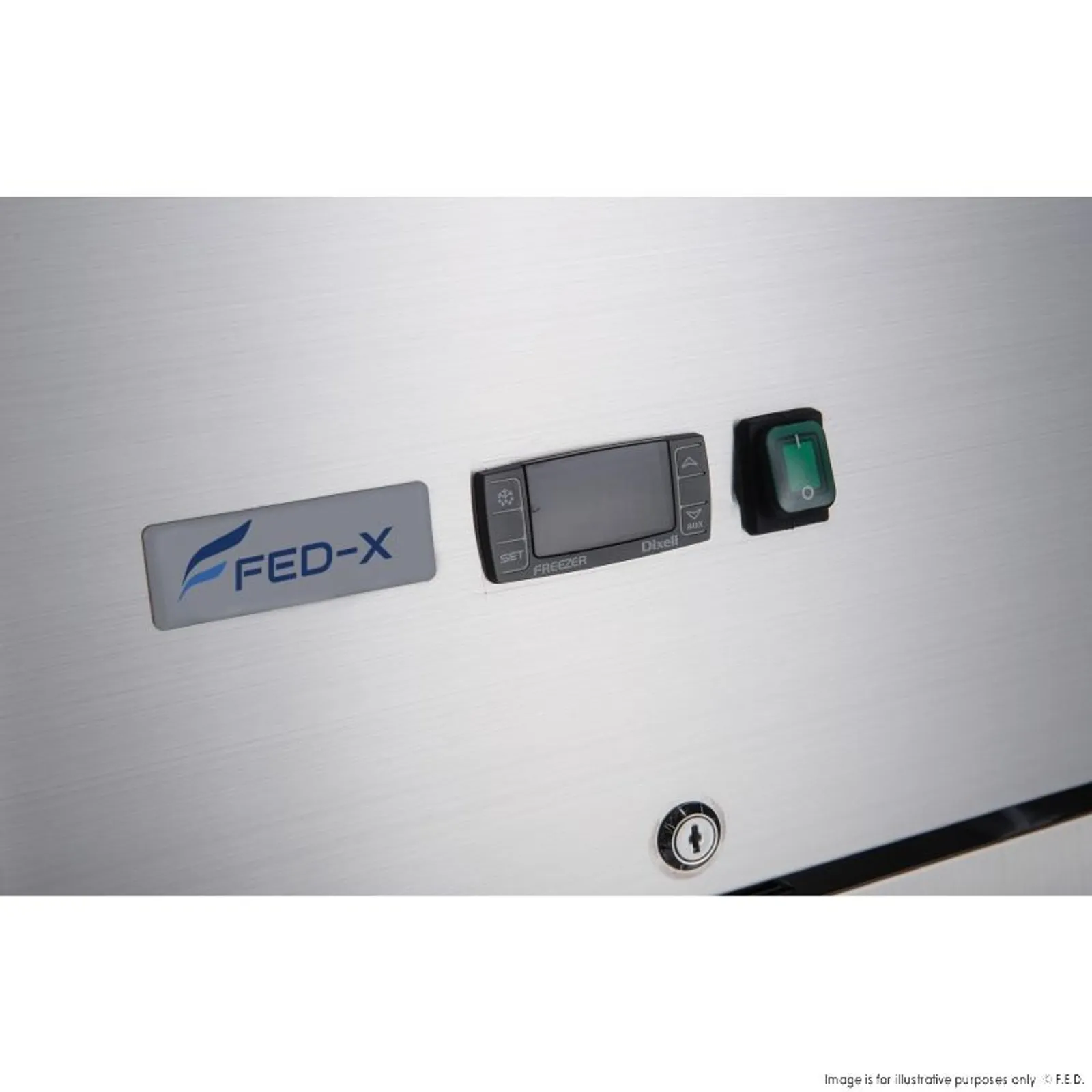 FED-X XURC1200S2V - 4 Door Upright Fridge