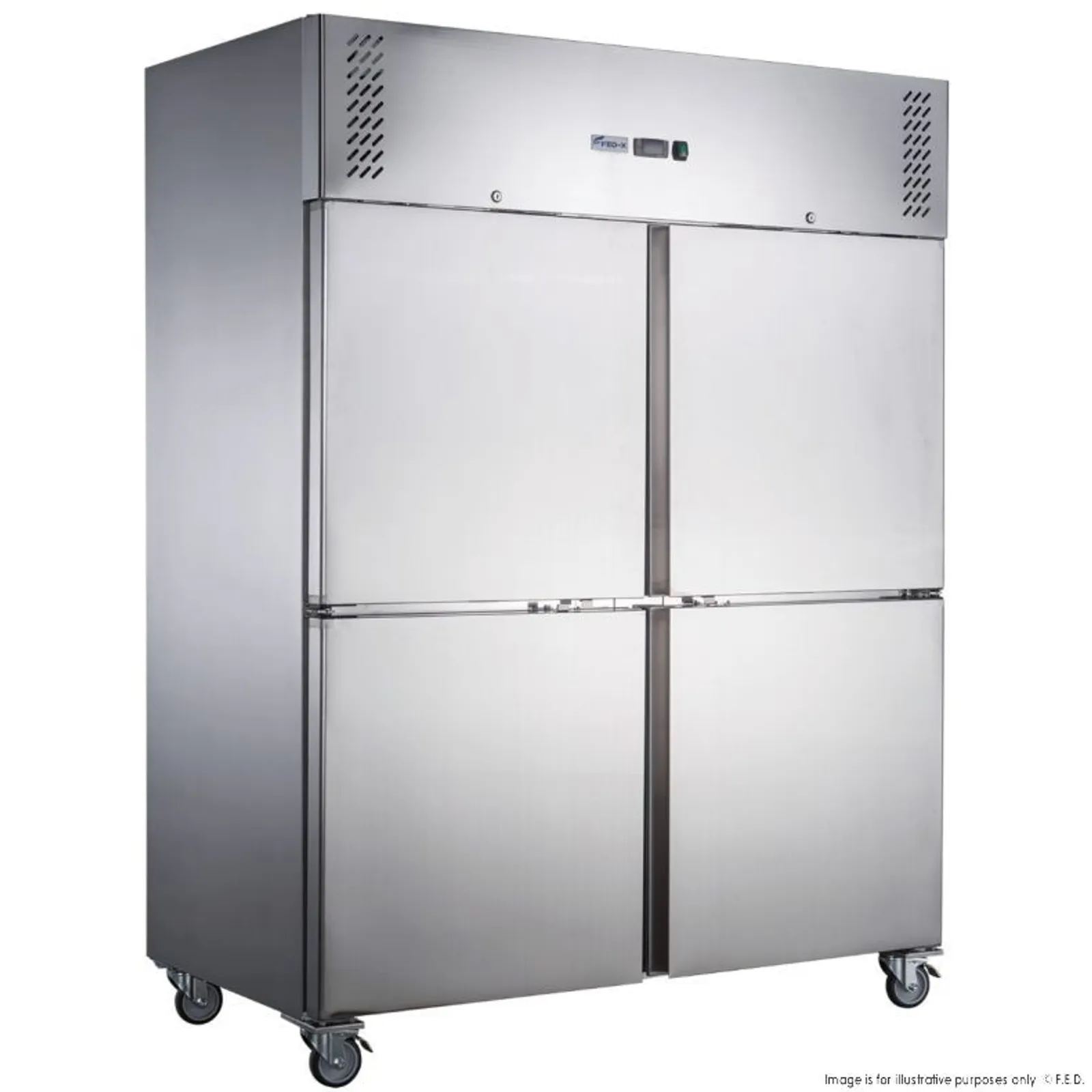 FED-X XURC1200S2V - 4 Door Upright Fridge