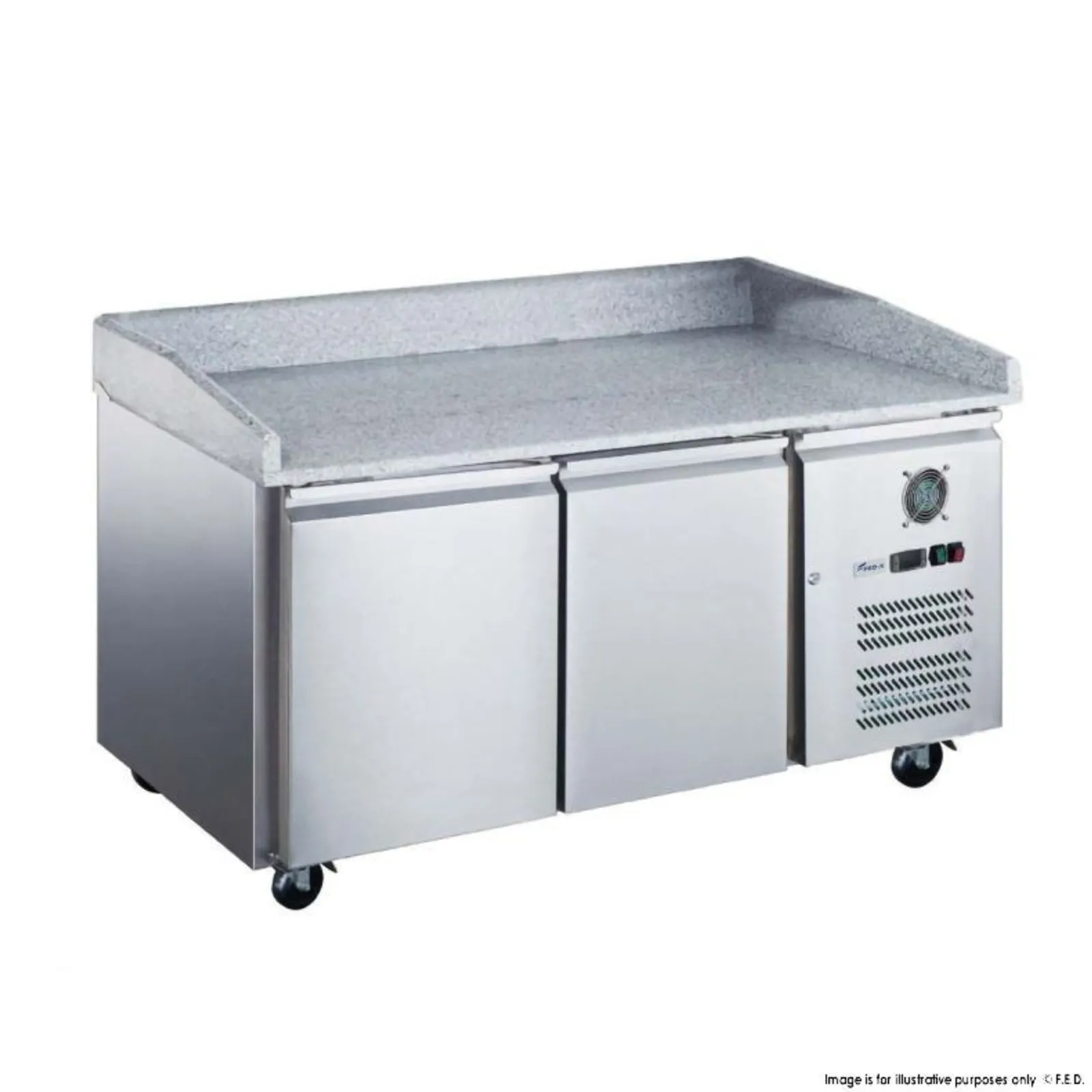 FED-X XPZ2600TN - 2 Door Standard Saladette on Castors