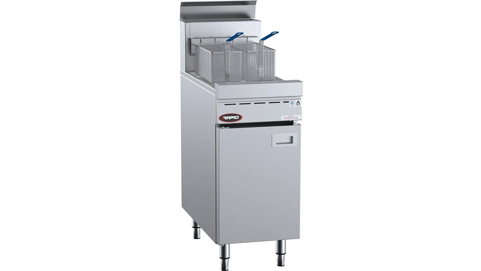 B+S Rapid RF-400 - Single Pan 2 Basket Rapid Gas Fryer