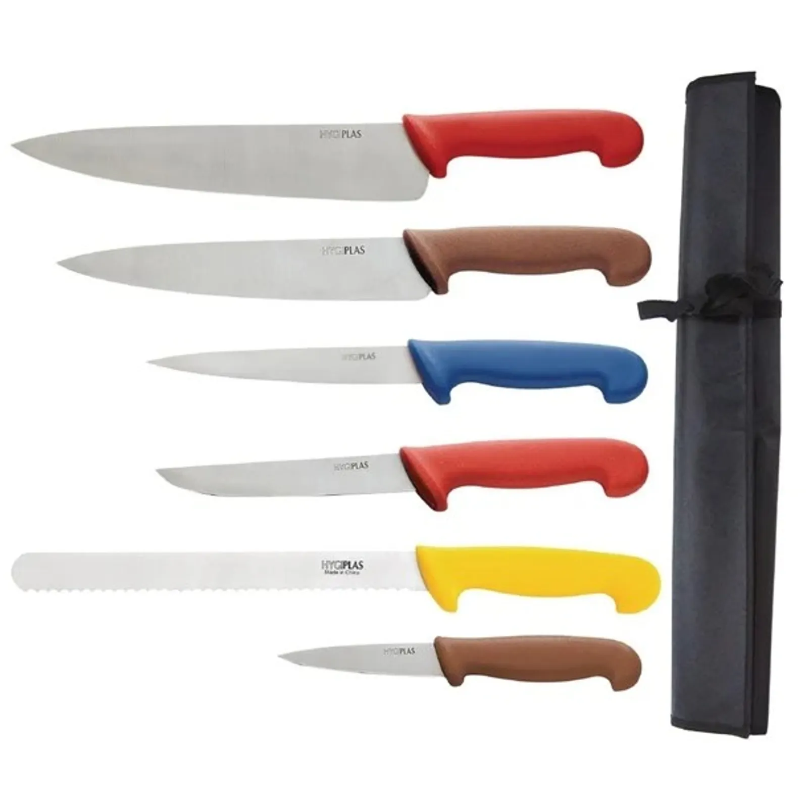 Hygiplas S088 - Colour Coded Chefs Knife Set