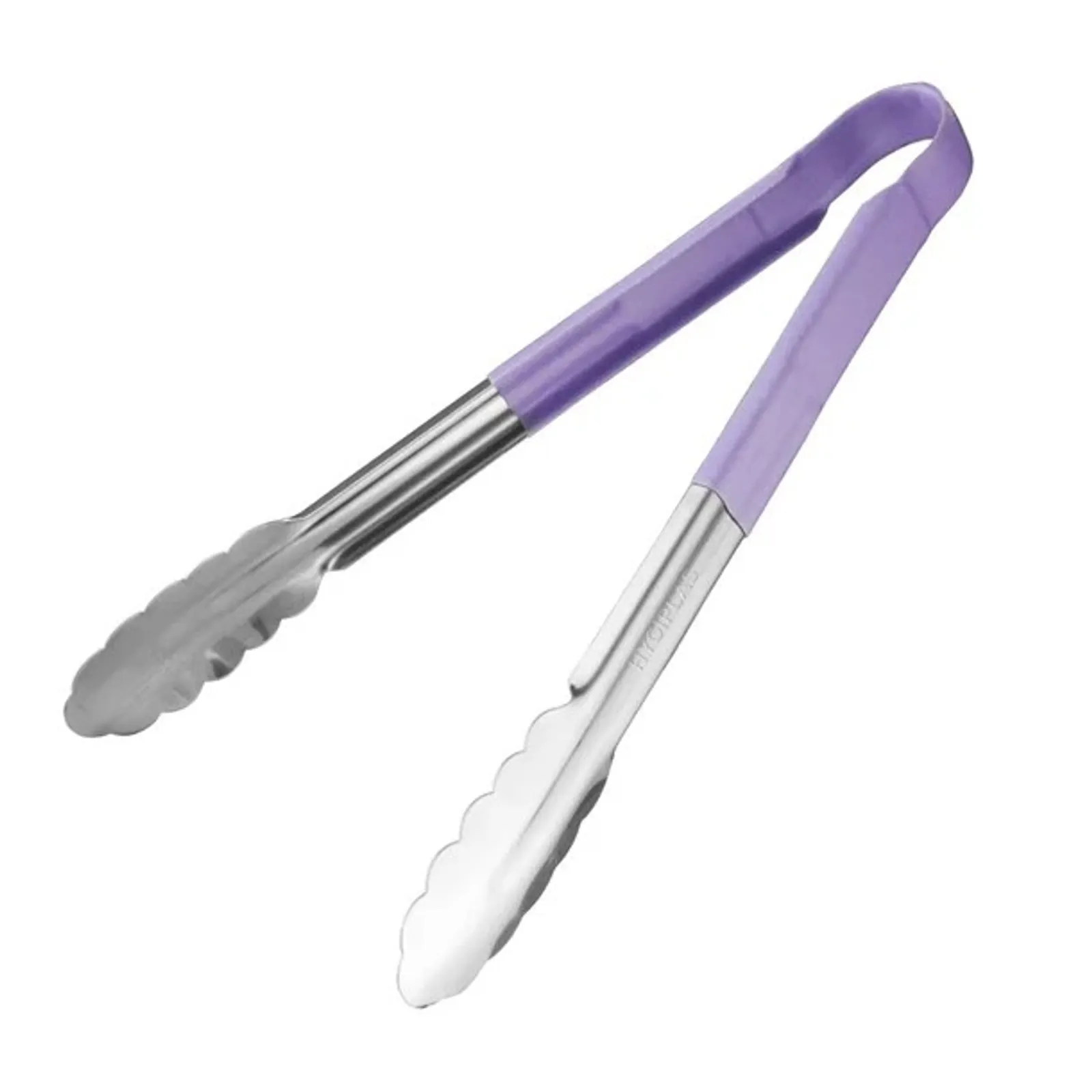 Hygiplas HC852 - Colour Coded Purple Serving Tongs 300mm