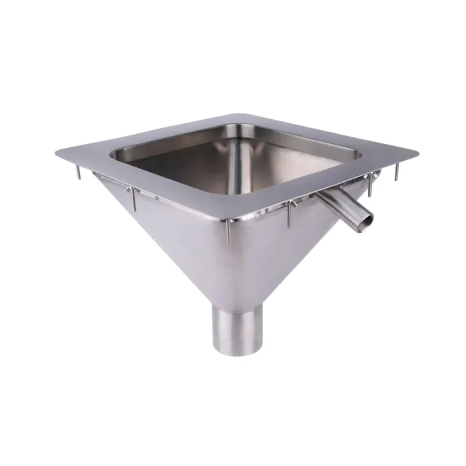 3Monkeez FRSS-DI350-316 - Square to Conical Flushing Rim Sink - 350