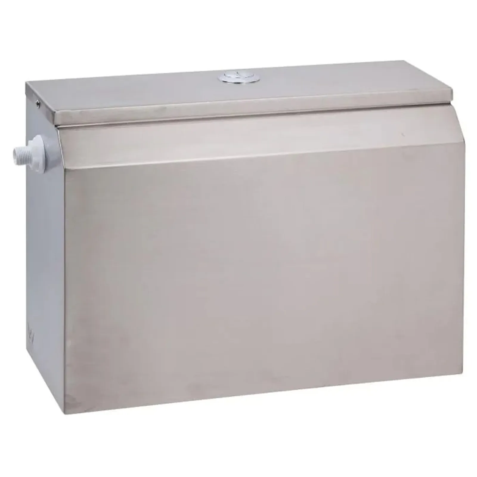 3Monkeez AB-CIS-DF-2-SE-L - Stainless Steel Dual Flush Cistern Left Side Entry
