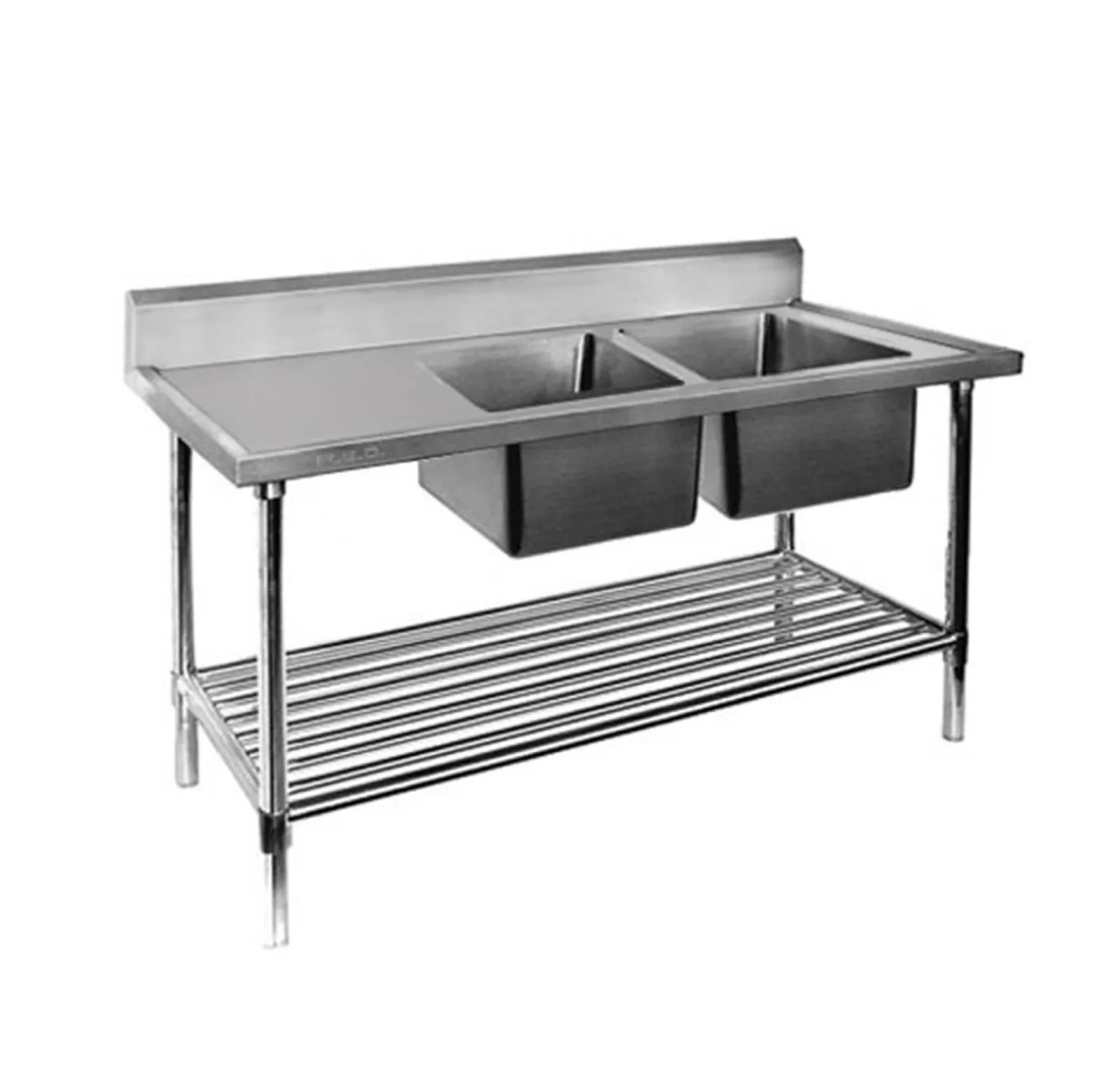 Modular Systems DSB7-1500R/A - Double Right Sink Bench with Pot Undershelf