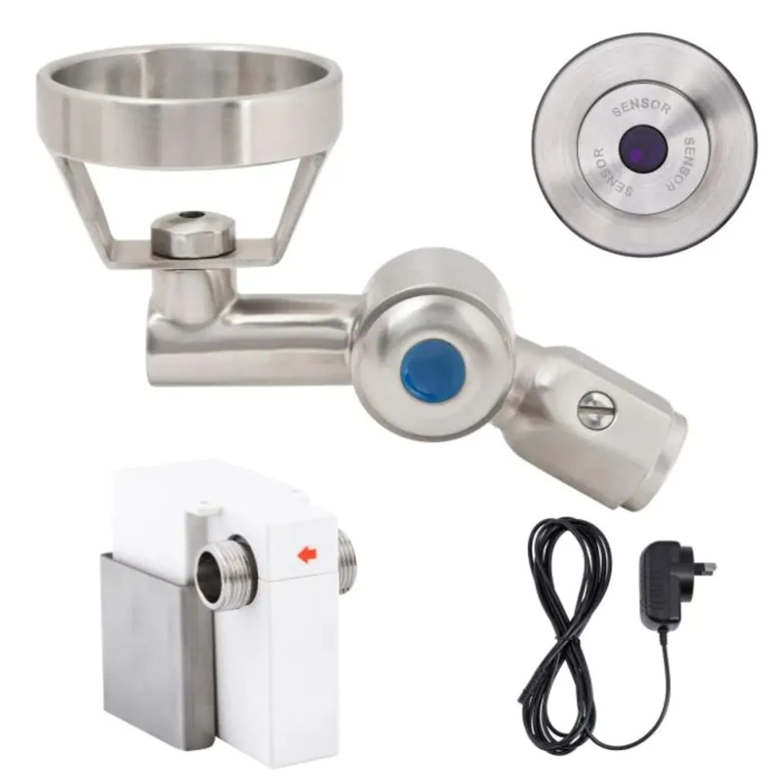 Guardian Zero Touch T-3MSS-BUB45SWM - 45 Degree Wall-Mount Sensor Bubbler with Metal Mouthguard Mains Operated