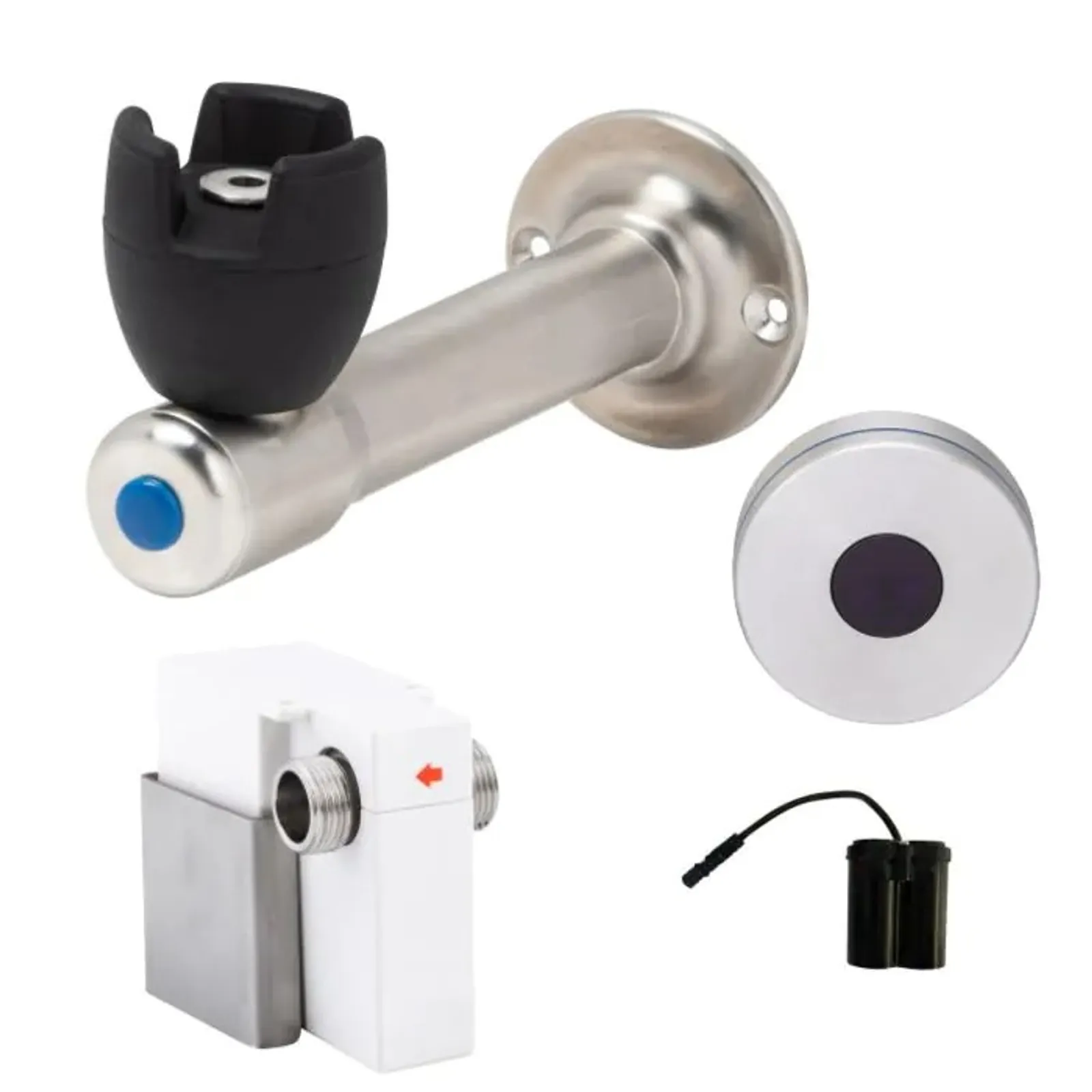 Guardian Zero Touch T-3MSS-BUB90SB - 90 Degree Silicone Mouthguard Bubbler with Hob-Mount Sensor Battery Operated