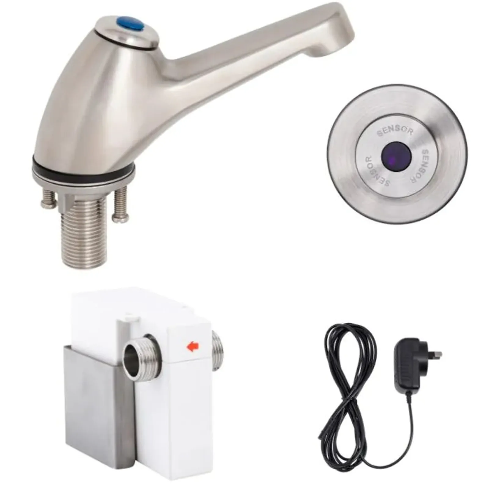 Guardian Zero Touch T-3MSS-PTSWM - Pillar Tap with Wall-Mount Sensor Mains Operated