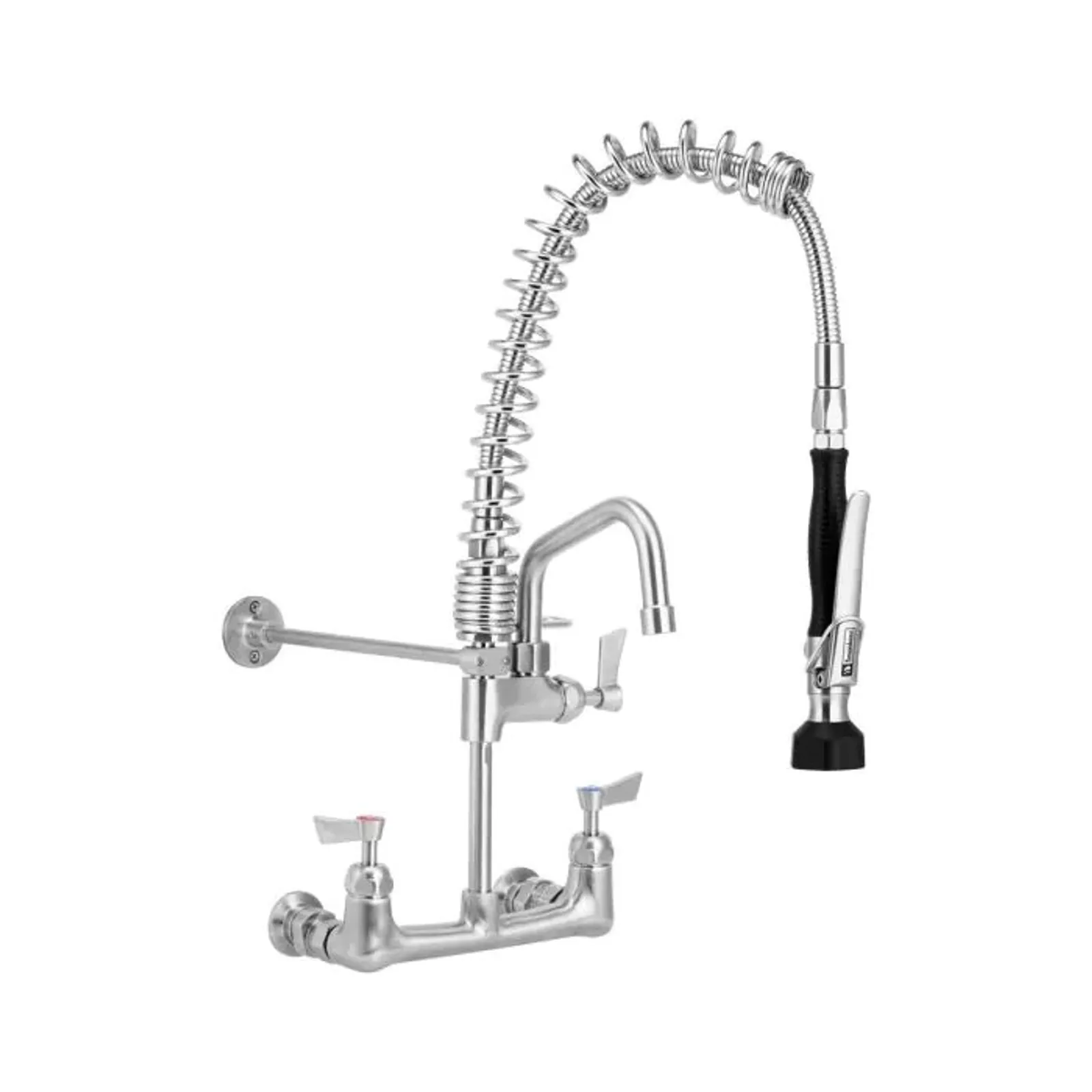 Clean-A-Jet T-3M53449-C - Compact Stainless Steel Exposed Wall Mounted Pre Rinse Unit With 6"Pot Filler
