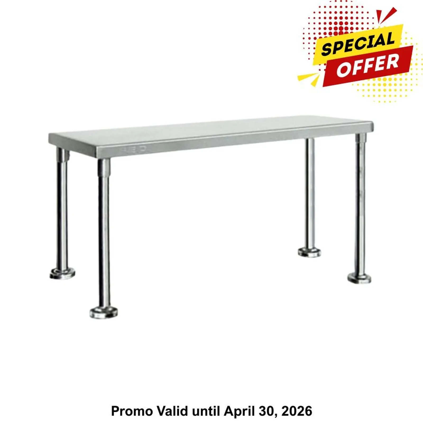 Modular Systems WBO1-1200-400 - Single Tier 400mm Deep Workbench Overshelf