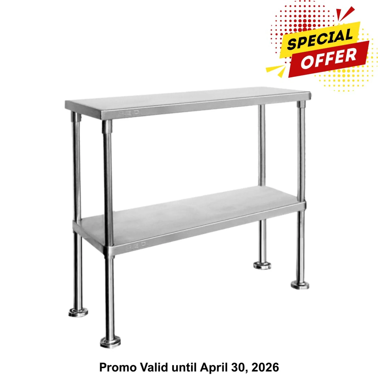 Modular Systems WBO2-1800-400 - Double Tier 400mm Deep Workbench Overshelf