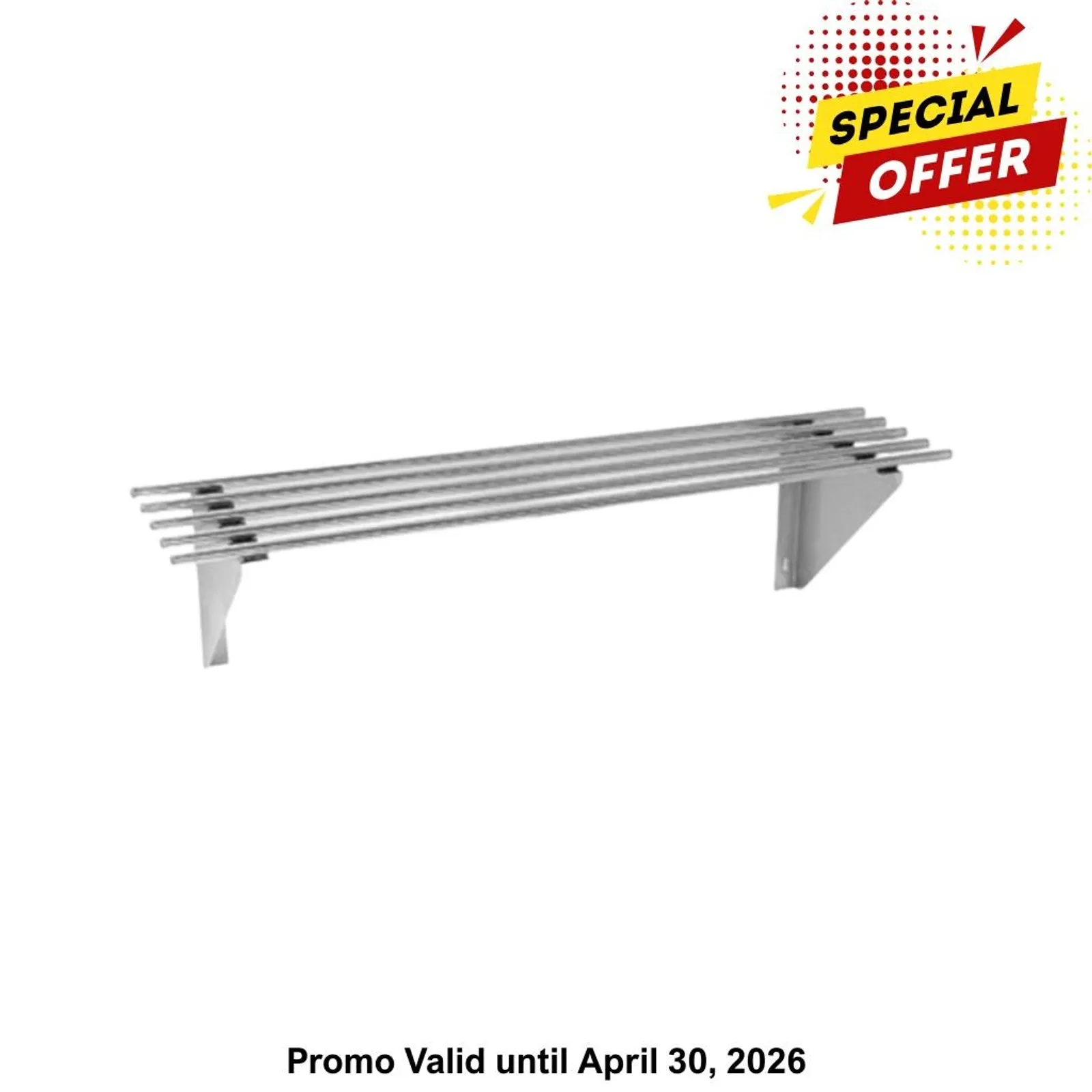 Modular Systems 1500-WSP1 - 1500mm Pipe Wallshelf