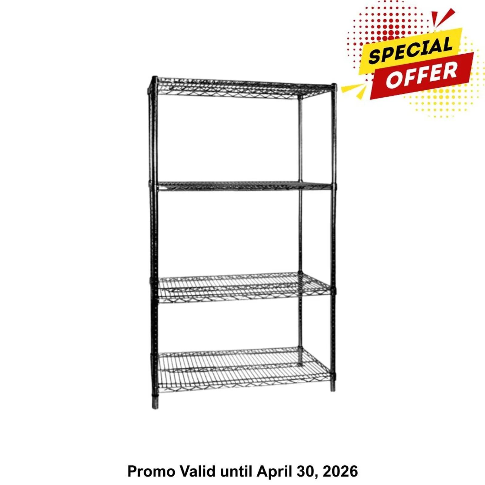 Modular Systems B18/30 - Four Tier Shelving