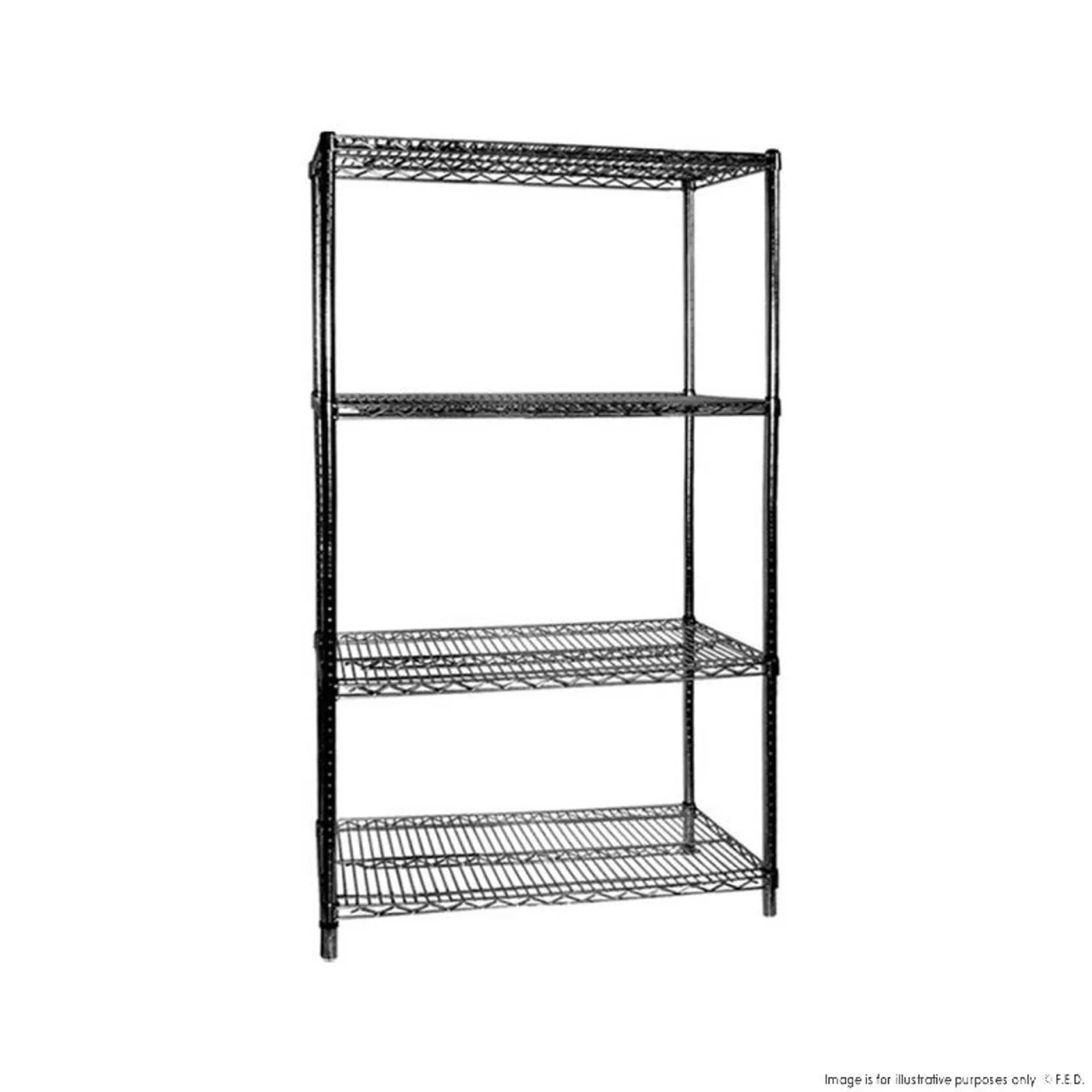Modular Systems B18/48 -  Four Tier Shelving - 457 mmD x 1880H x 1220W