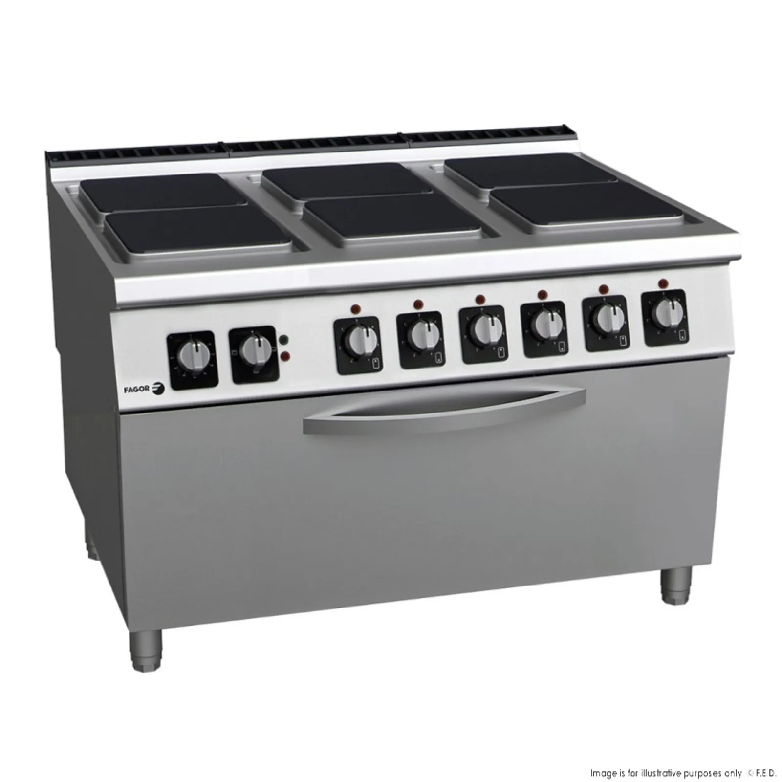 Fagor Professional C-E961OP - Kore 900 Series Electric 6 Burner with Oven