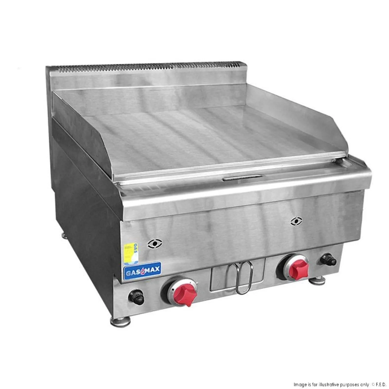 Gasmax JUS-TRG60E - Benchtop 2 Bunner Griddle 600mm
