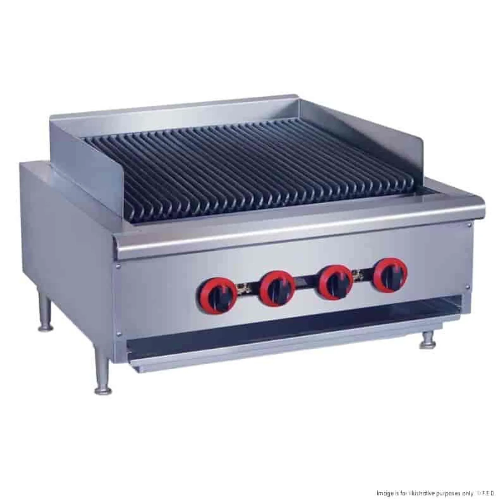 Gasmax QR-24ELPG - LPG Gas 4 Burner Char Grill Top