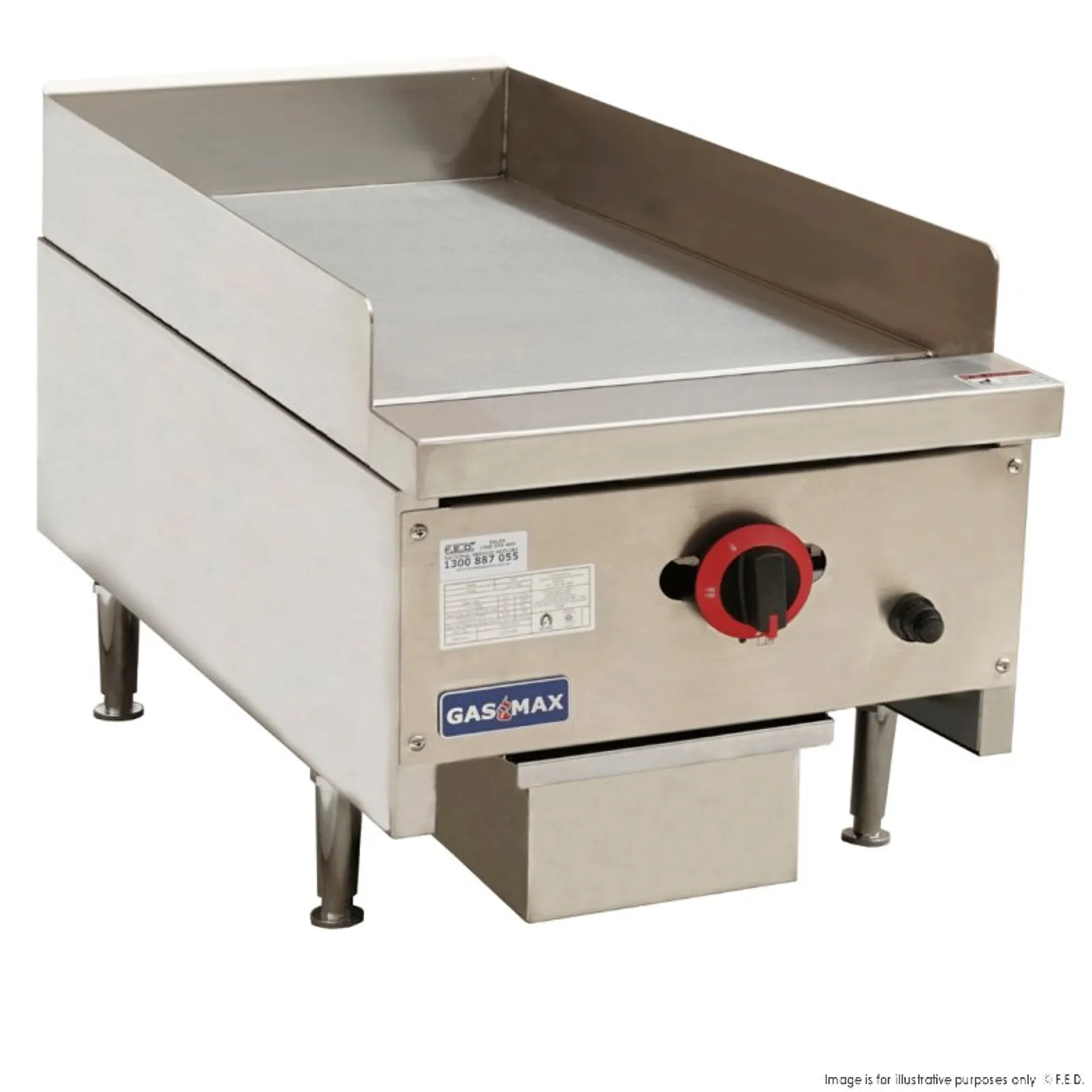 Gasmax RGT-16ELPG - Single Burner Griddle Top