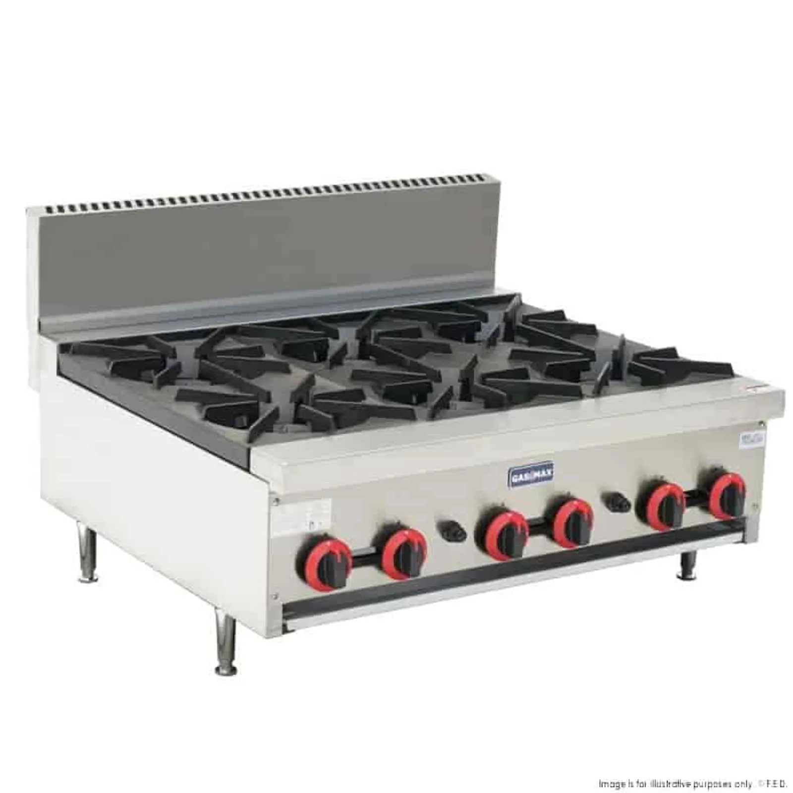 Gasmax RB-6ELPG - Gas Cook Top 6 Burners LPG