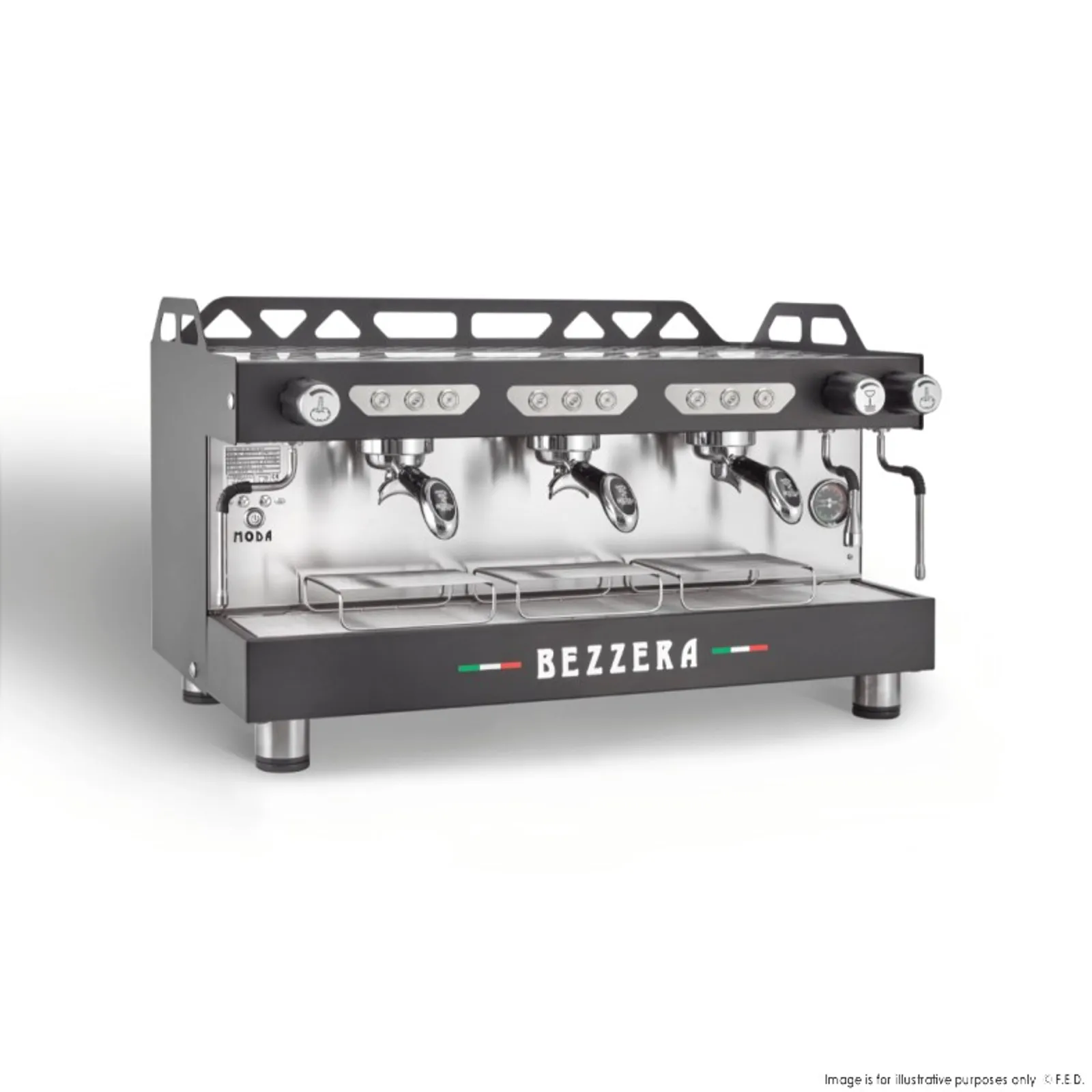 Bezzera MODADE3B - MODA DE 3 Group Espresso Machine Black