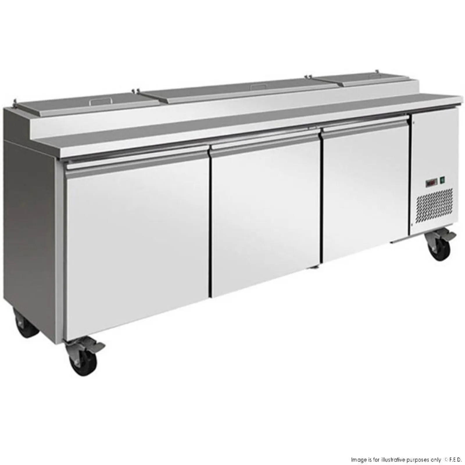 Thermaster TPB2400 - 3 Door Pizza Prep Bench
