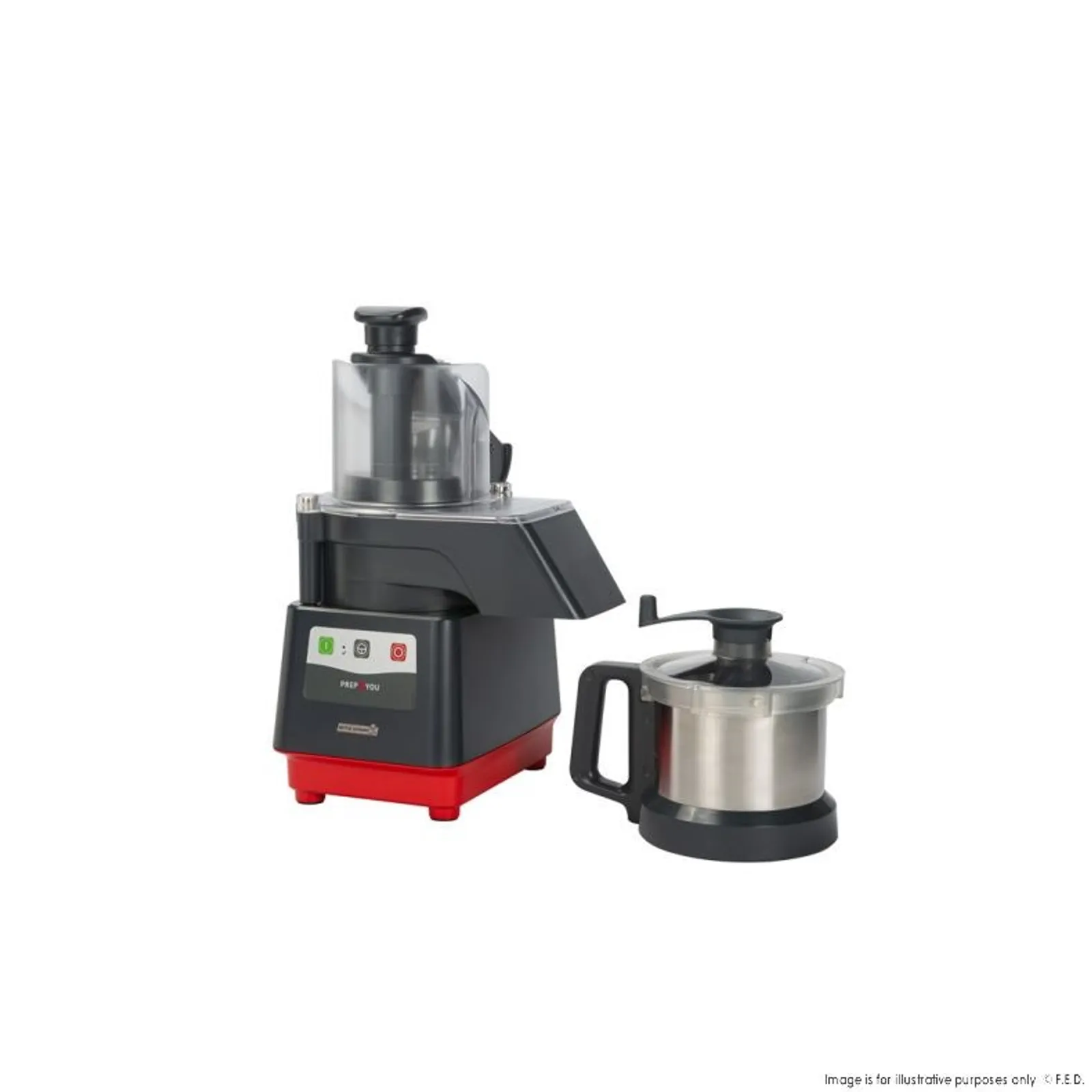 Dito Sama P4U-PS201S - Combination Cutter/Slicer 1 Speed 2.6L Stainless Steel Bowl