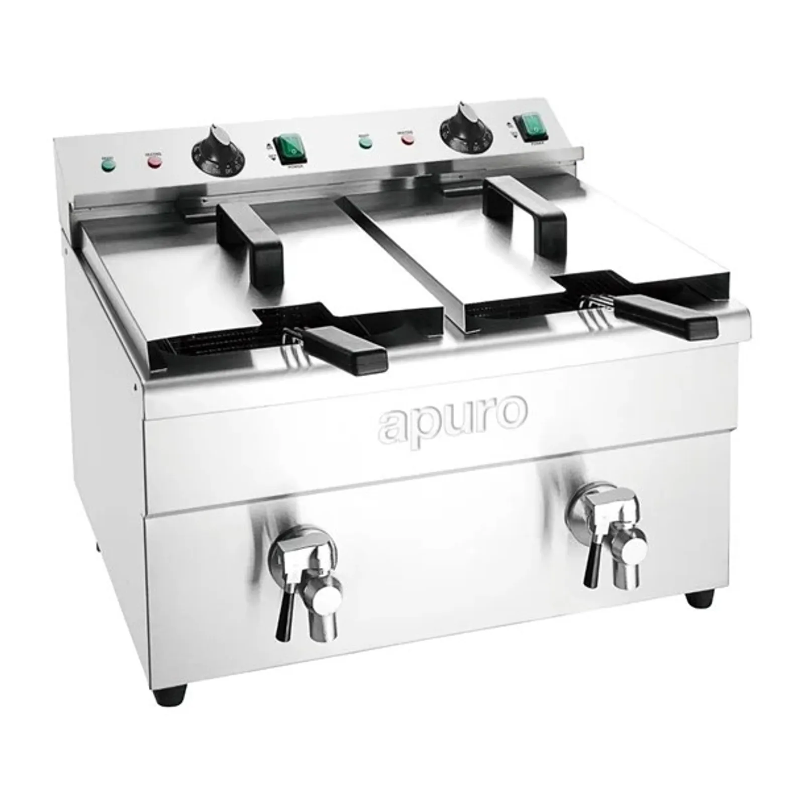 Apuro CT012-A - Double Induction Fryer - 2x3kW