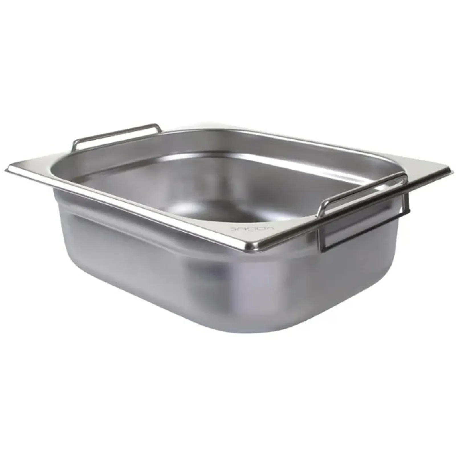 Vogue CB183-A - Stainless Steel 1/2 Gastronorm Tray with Handles 100mm