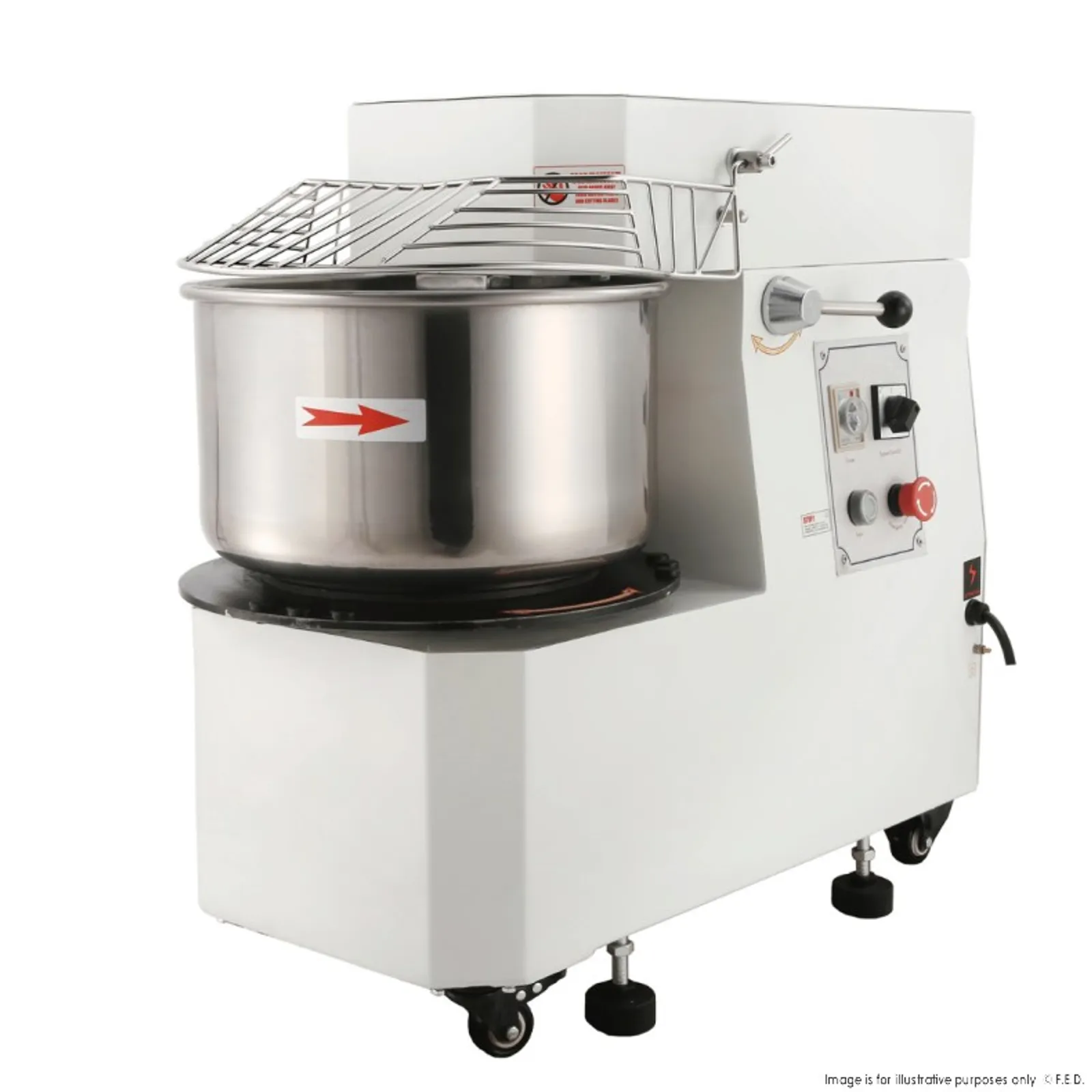Yasaki HTD-20L - Tilting Head Removable Bowl 20L Spiral Mixer