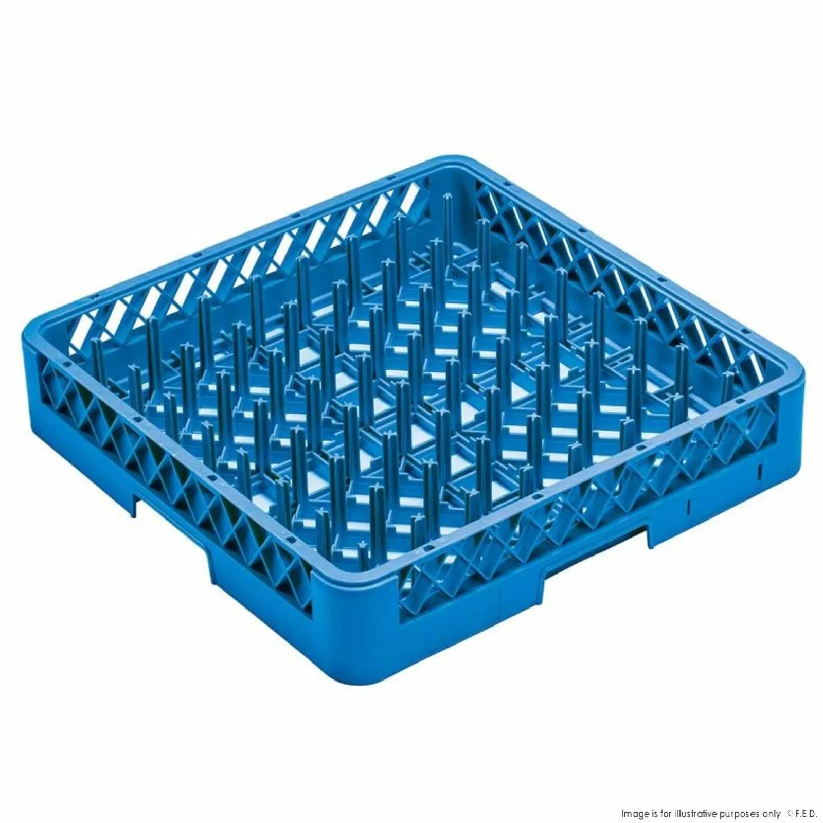 Axwood JW-B64B - 64 Compartment Plate and Tray Rack