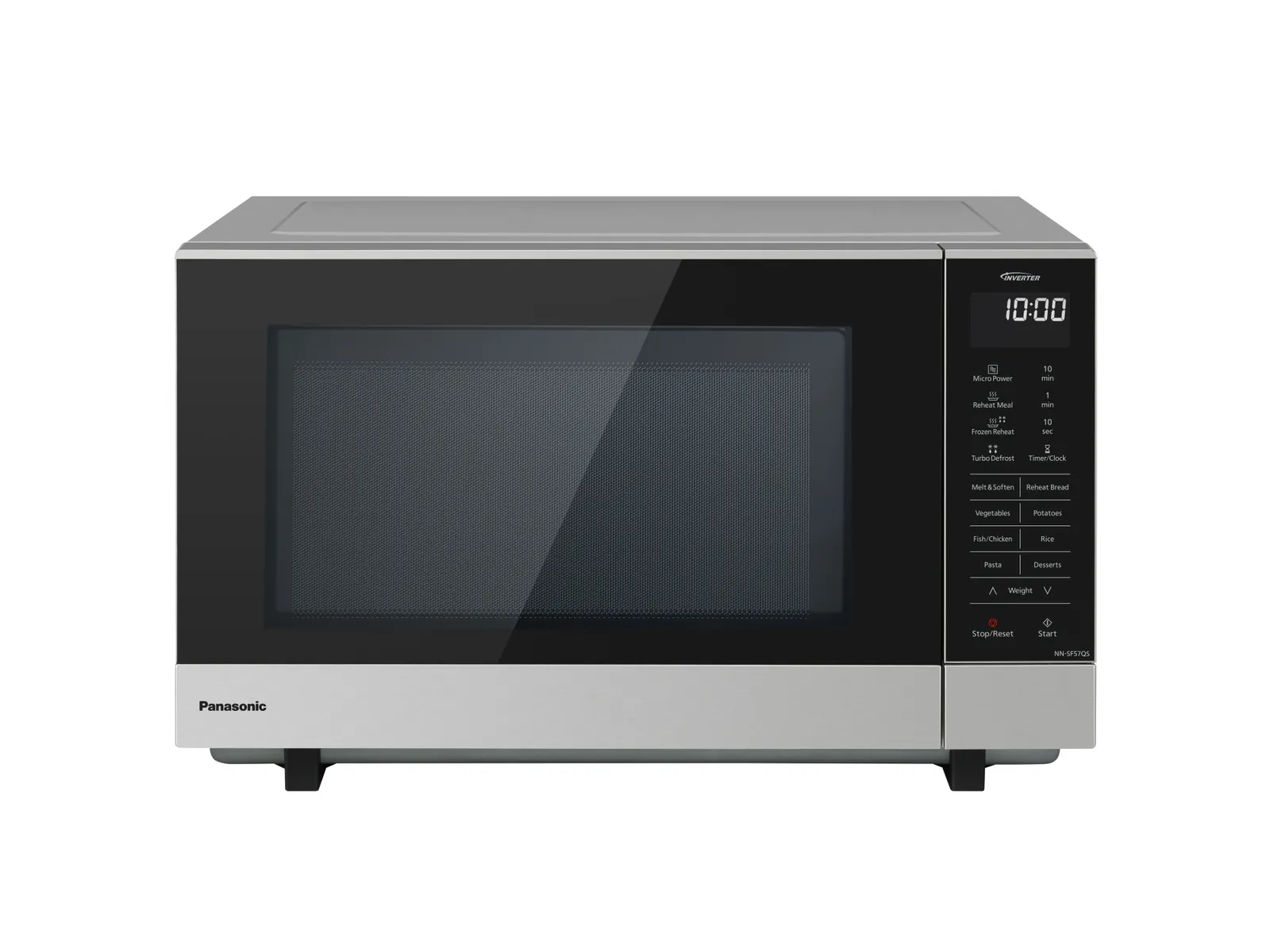 Panasonic NN-SF57QS - 27L 1000W Flatbed Microwave Oven - Stainless Steel