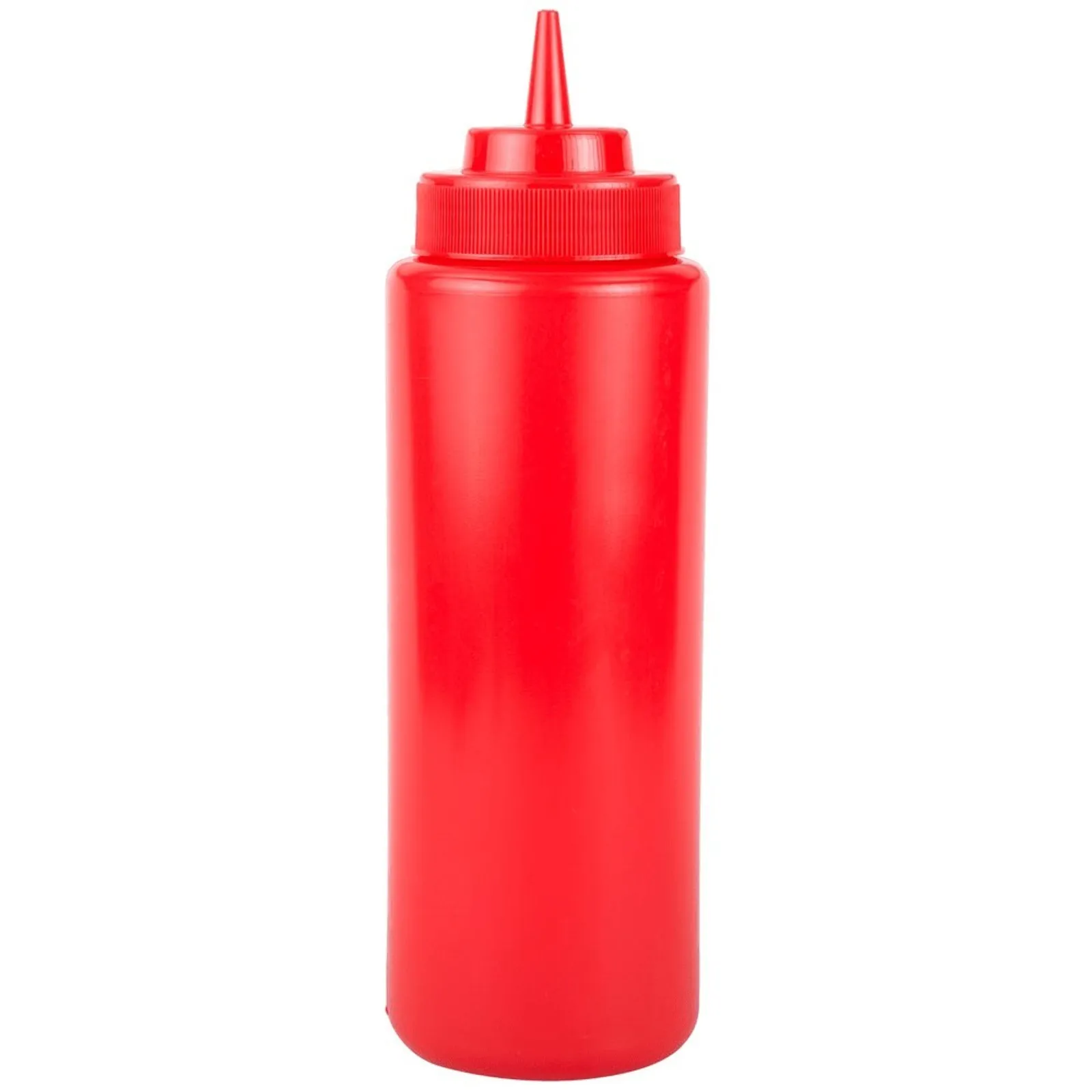KH Classik Chef 12420 - KH Plastic Squeeze Bottle 472mL Wide Mouth Red