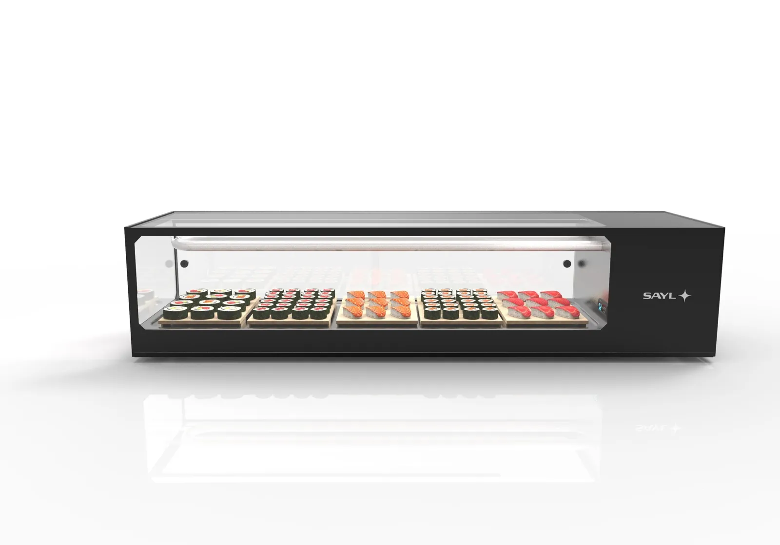 Sayl SDS1680 Logic Sushi Display, 8 Gastronorm Trays