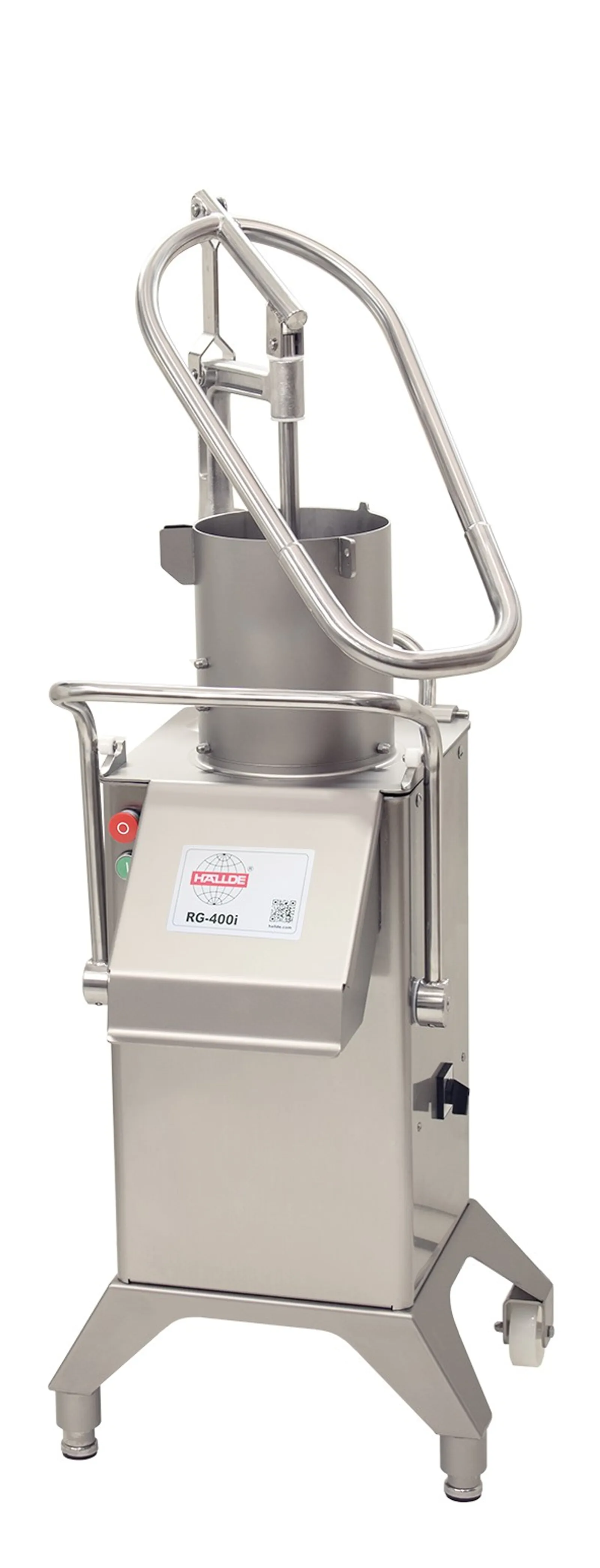 HALLDE  RG-400i Vegetable Preparation Machine Manual Push Feeder Setup