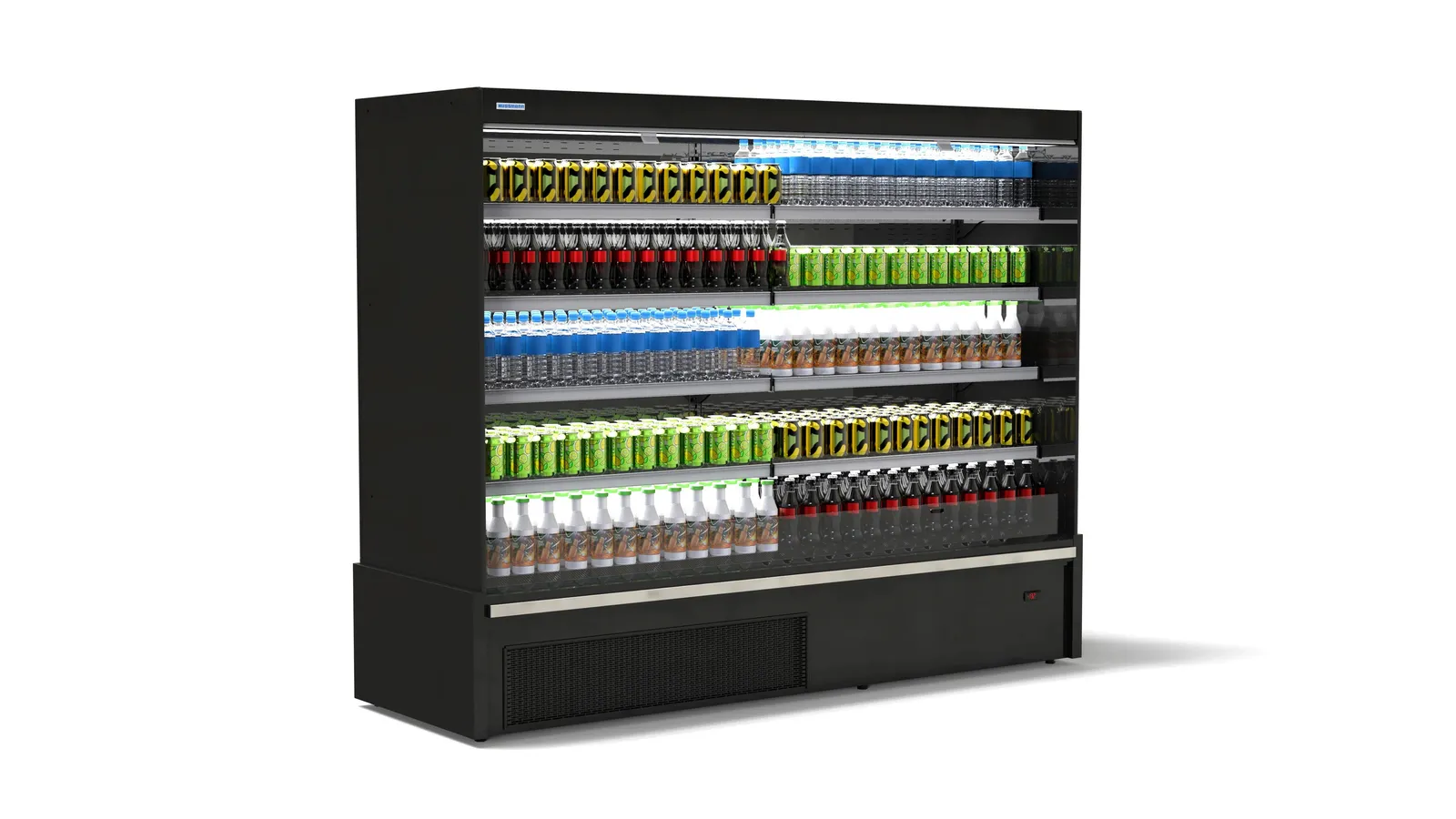 Hussmann H2TMDS-26 - Multideck 4 Glass Door Chiller Cabinet 1689L