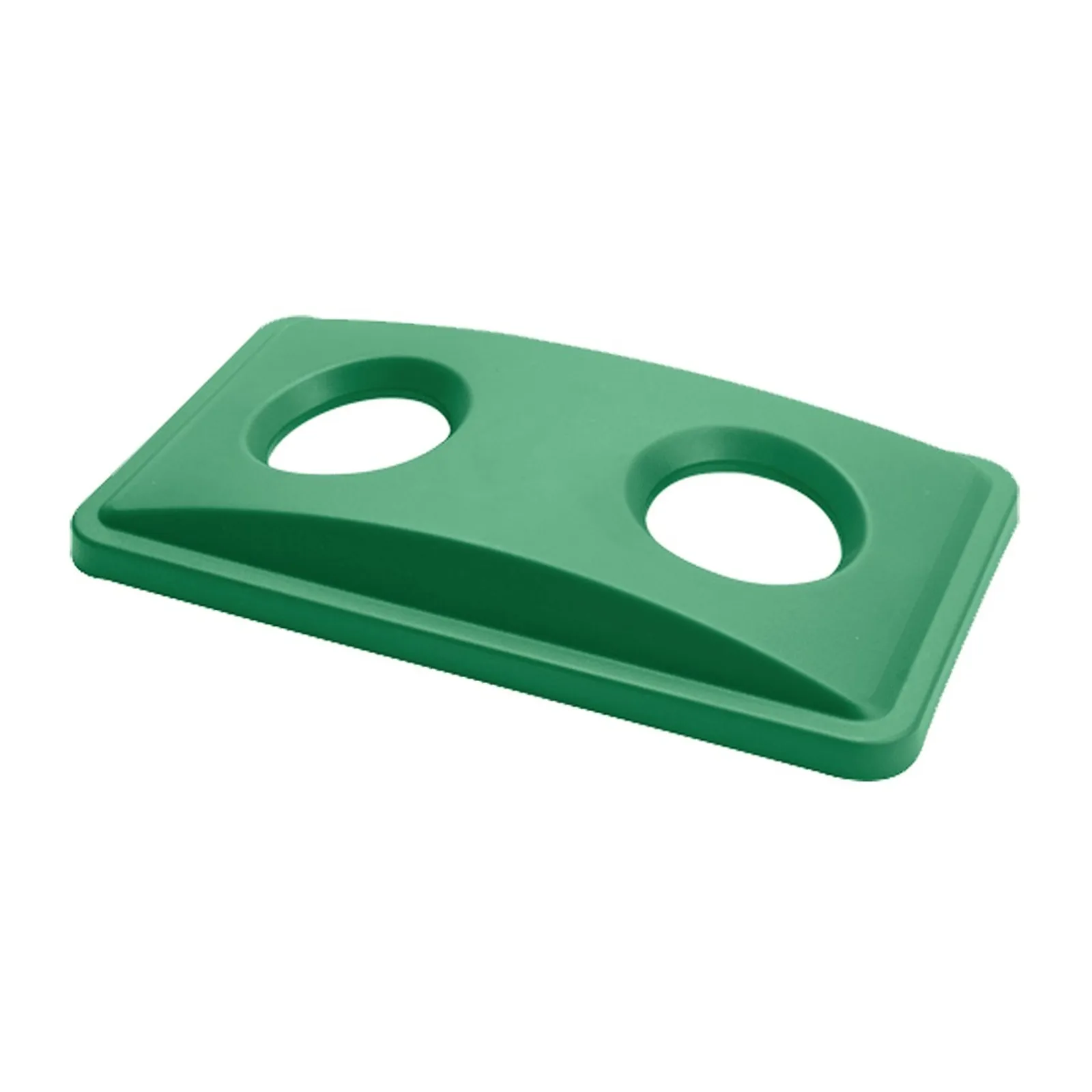 KH TRUST Commercial 17962 - Slim Bin Lid For 60/87lt. Green 2 Bottle Hole (1641gn)